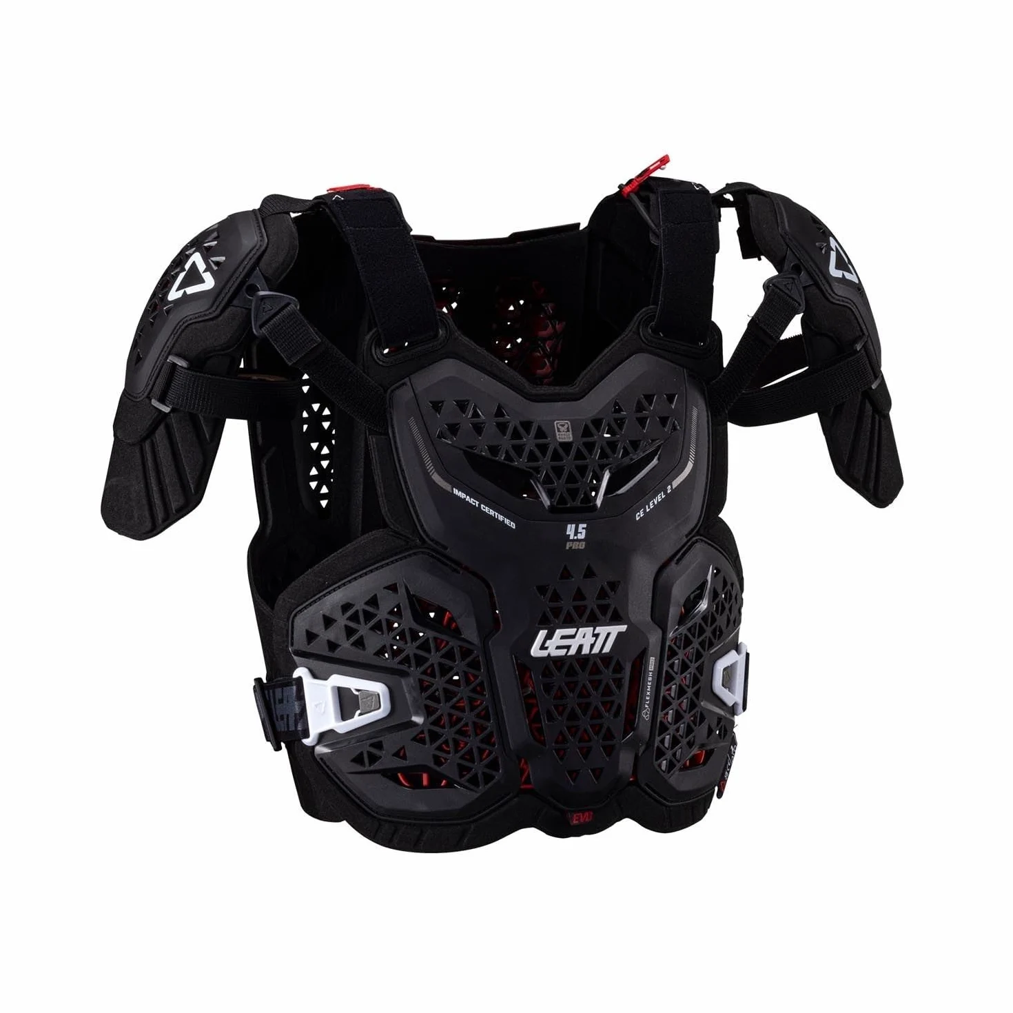 LEATT Pettorina Protector 4.5 Pro Evo - Nero - L/xl 172-184cm