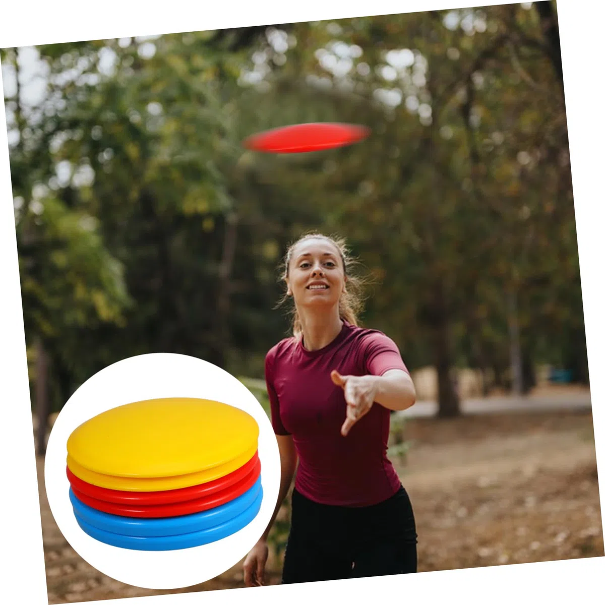 Garneck Set Attrezzatura da Disc Golf da 6 Dischi da Disc Golf per Principianti con Driver, Mid-Range e Putter per Adulti, per Allenamento e Gioco All'aperto Sportivo