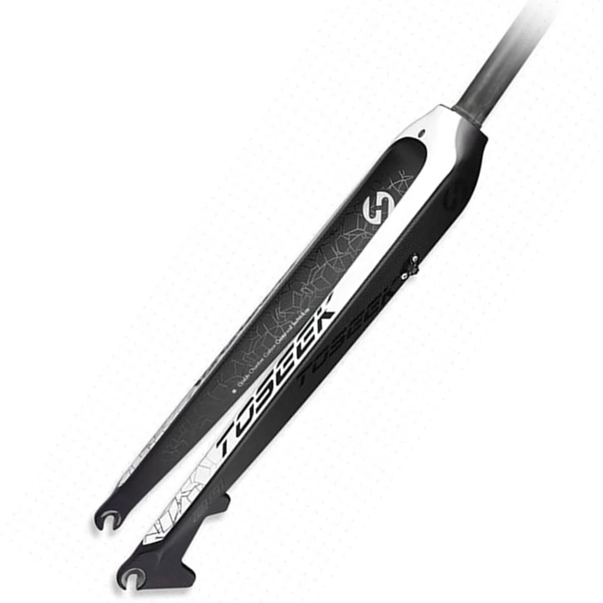 Forcella Rigida MTB in Fibra di Carbonio da 26", 27,5" e 29" con sgancio rapido QR 9x100mm per Freno a Disco, Forcella Anteriore Ultraleggera da 28,6mm con Tubo Dritto Senza Filet