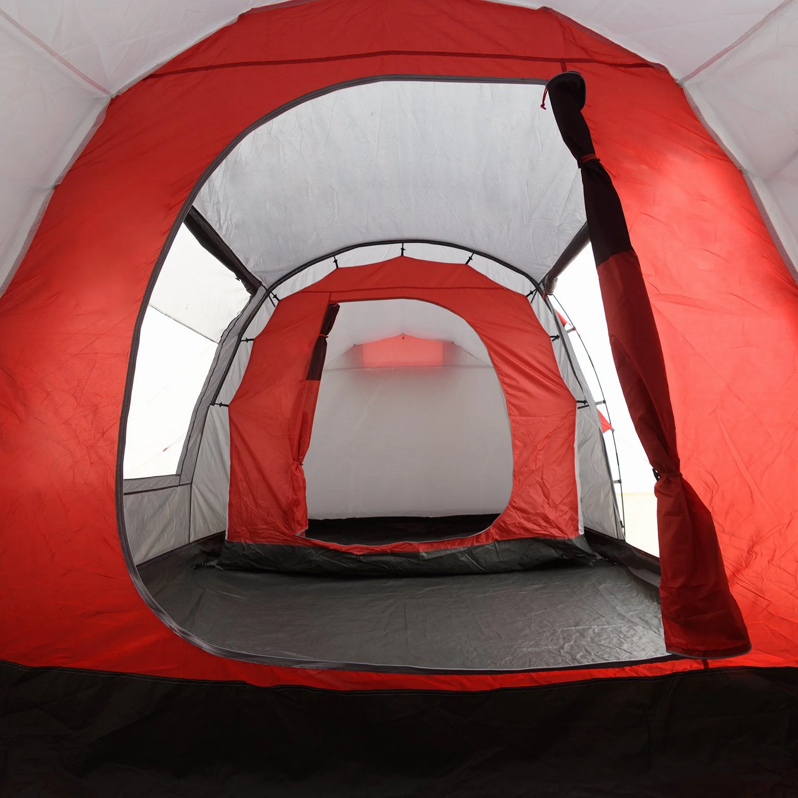 JUSTCAMP Lake 4 Tenda da Campeggio 4 posti - 2 camere (470 x 230 x 190 cm)