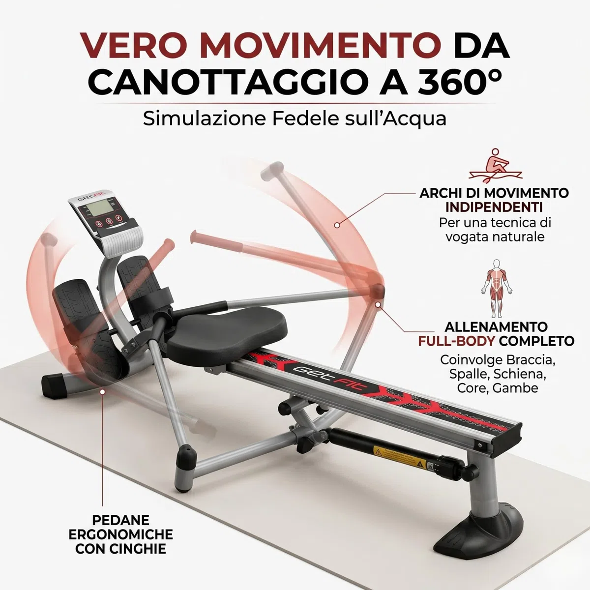 Get Fit VOGAOTRE 2 Pistoni 10 Livelli