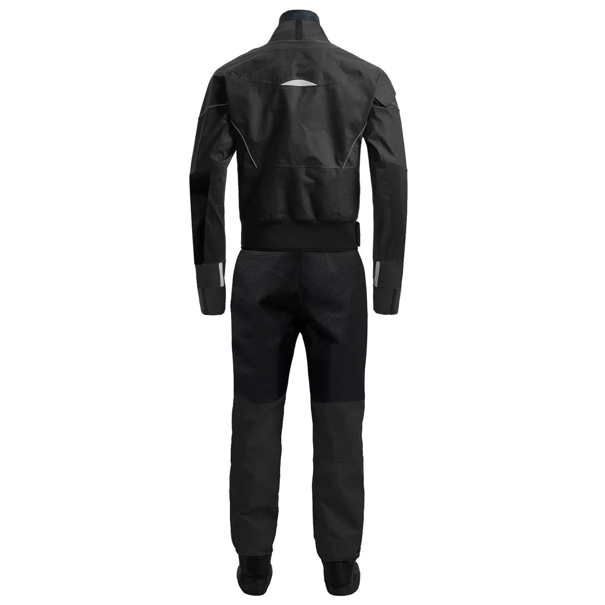 Generico Muta impermeabile da uomo con cerniera frontale, 4 strati in tessuto impermeabile per kayak con lattice su collo e polso