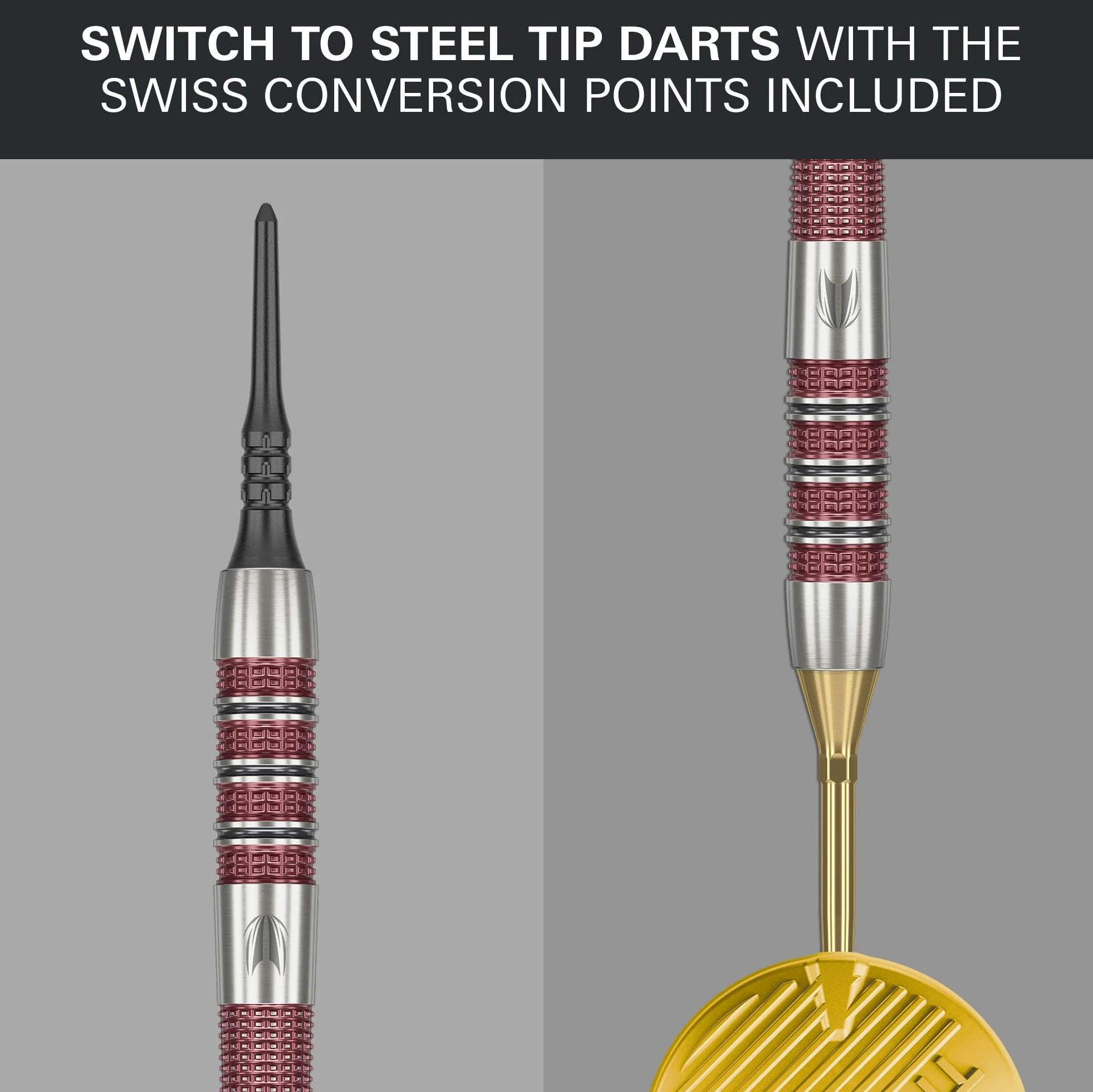 Target Darts Stephen Bunting 95K Set di Freccette a Punta Morbida, 19G | Alette e aste Kflex, The Bullet Player Edition Freccette al 95% di Tungsteno, Punta in Acciaio Nano Swiss Conversion Points