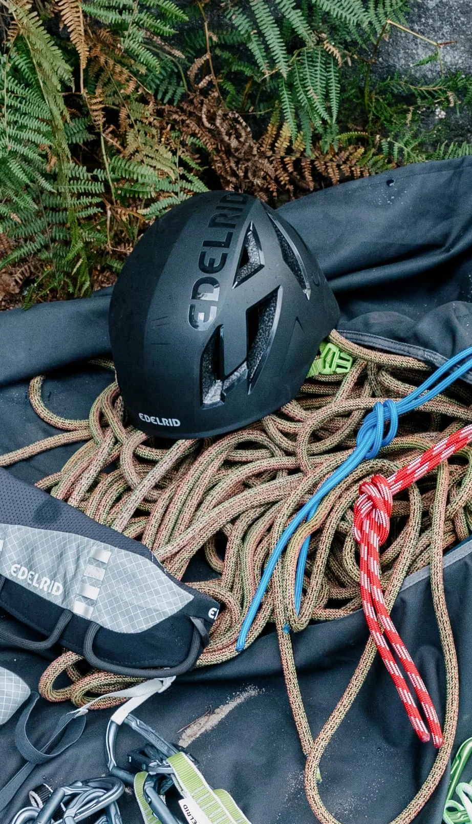 Edelrid Casco da arrampicata Zodiac 3R - misura 55-61 cm (guscio esterno in corde da arrampicata riciclate)