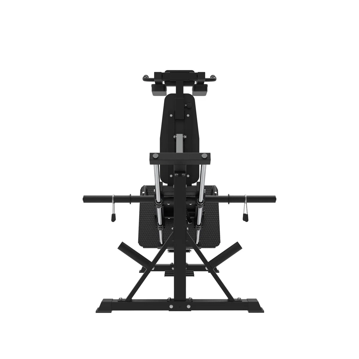 Bad Company Pressa per gambe & Hackenschmidt Macchina con blocco di sollevamento polpacci I Stazione di potenza per Homegym compatibile con dischi da 30 mm e/o 50 mm I BCA-149/B