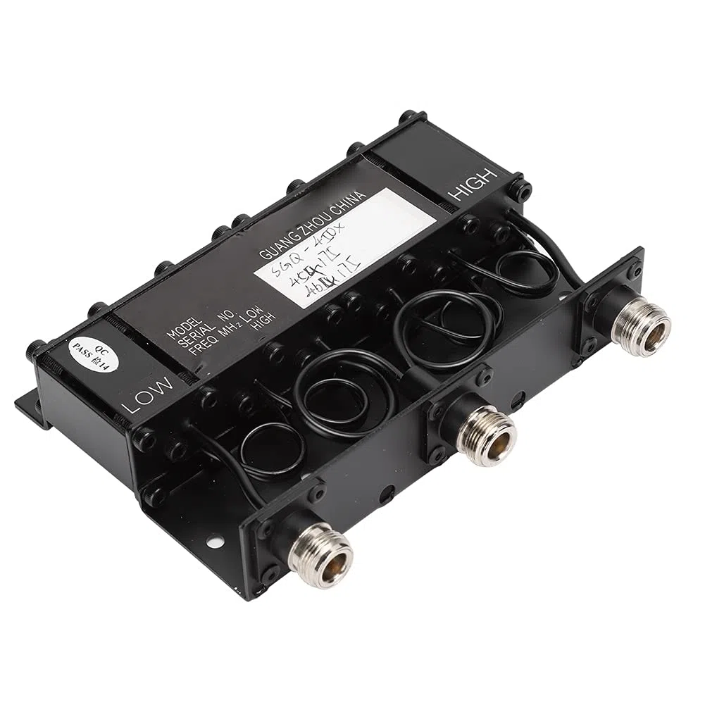 Duplexer UHF a 6 cavità con Isolamento 80dB per Connettore N Ripetitore Tono Radio, Adatto per Grandi Aree, Potenza 10W