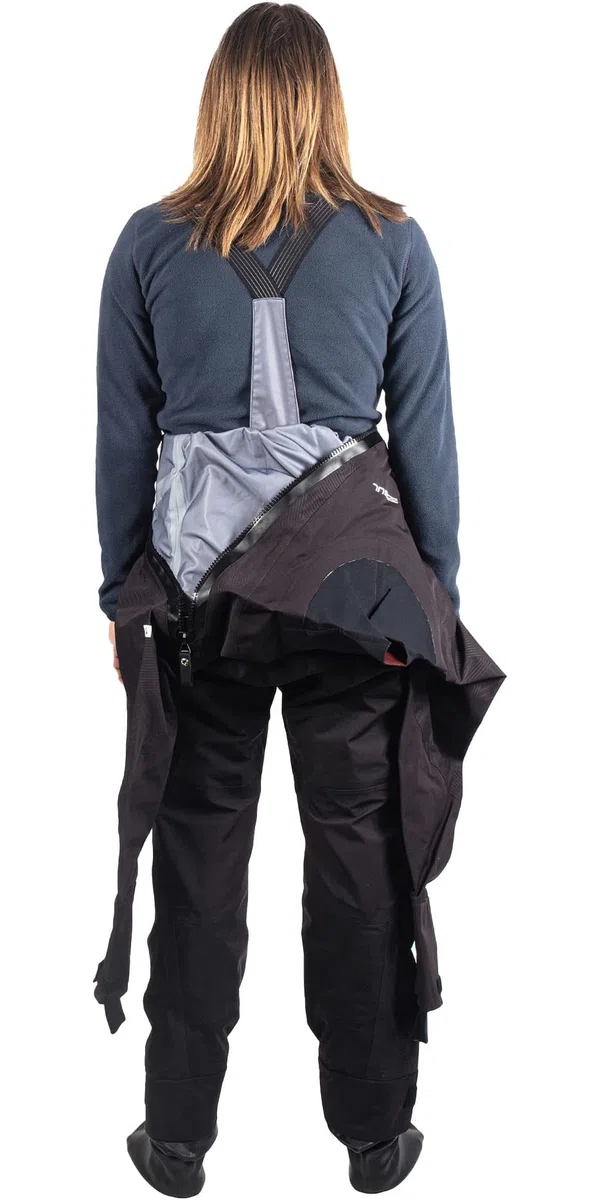 Gul Dartmouth Eclip - Tuta asciutta da uomo con zip e sotto pile, colore nero, 3 strati, impermeabile, resistente agli spruzzi