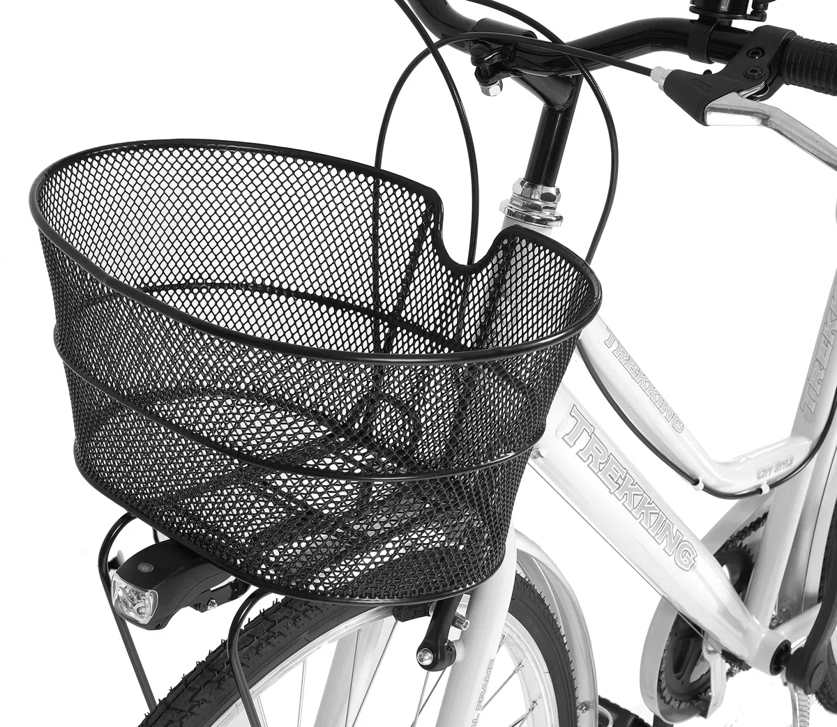 MADICKS Bicicletta Donna da Passeggio Olanda Misura 28 Bici da città Vintage retrò con Cestino Bianca Con Cambio