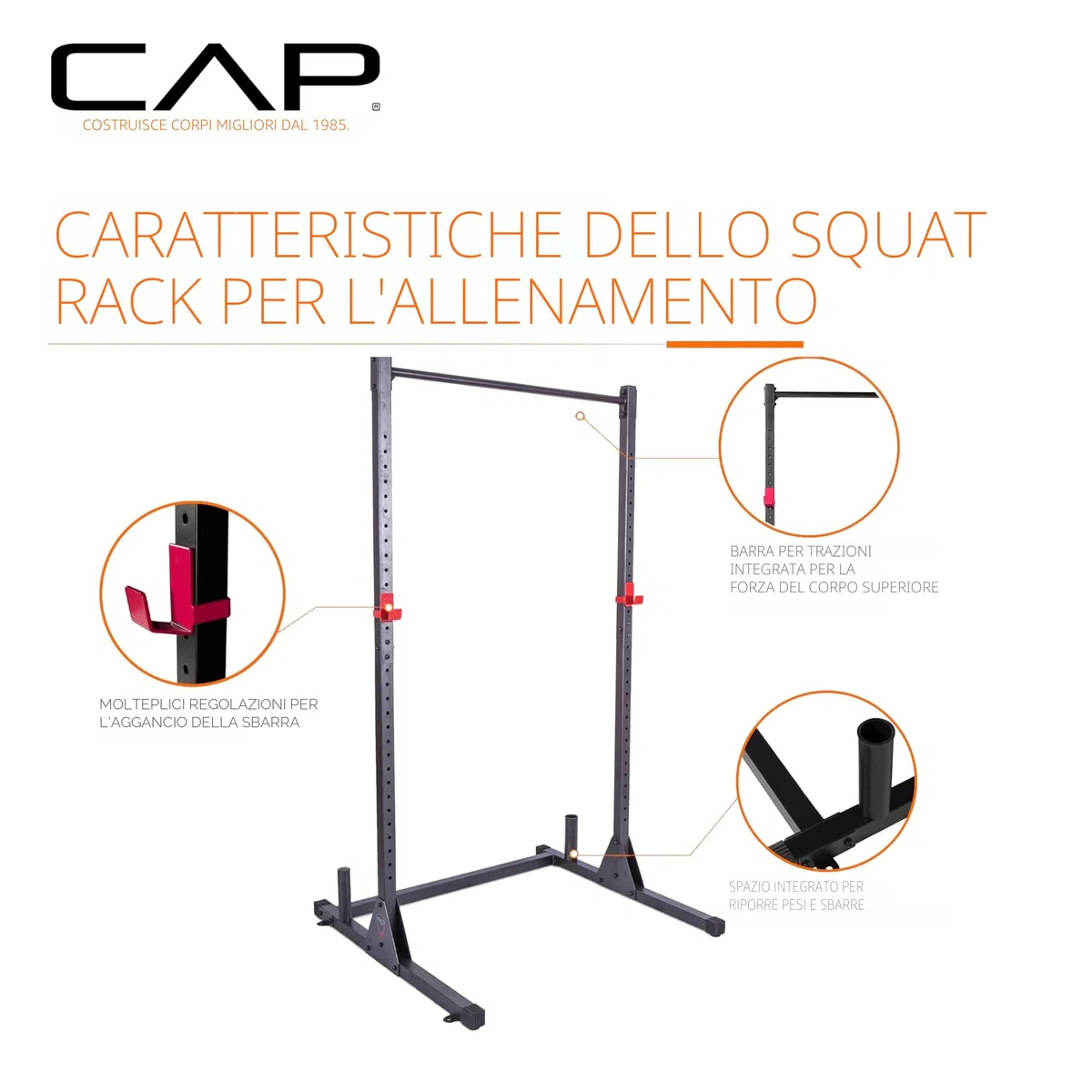 Cap Barbell Power Rack Exercise Stand