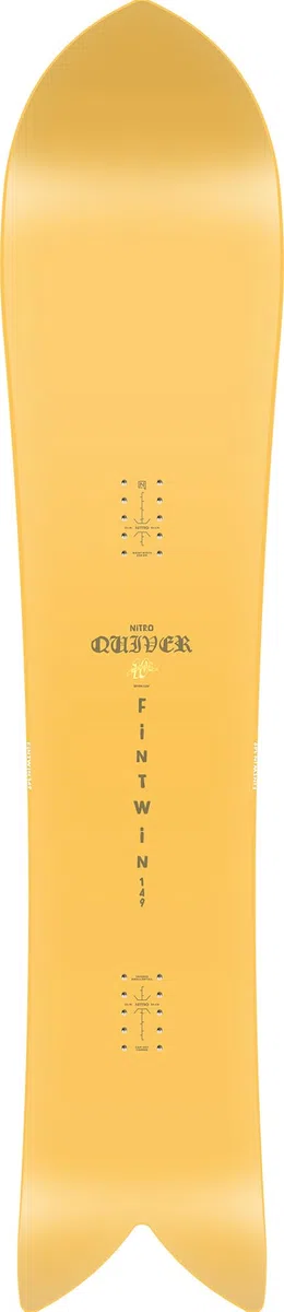 Nitro Fintwin Board '25, Quiver Series, Swallowtail, Cam Out Camber, Backcounty, Mid Wide Tapered
