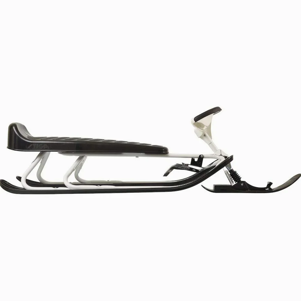 STIGA Snowracer King Size GT Slittino con Freno e Volante per 2 Bambini o Bambino e Adulto