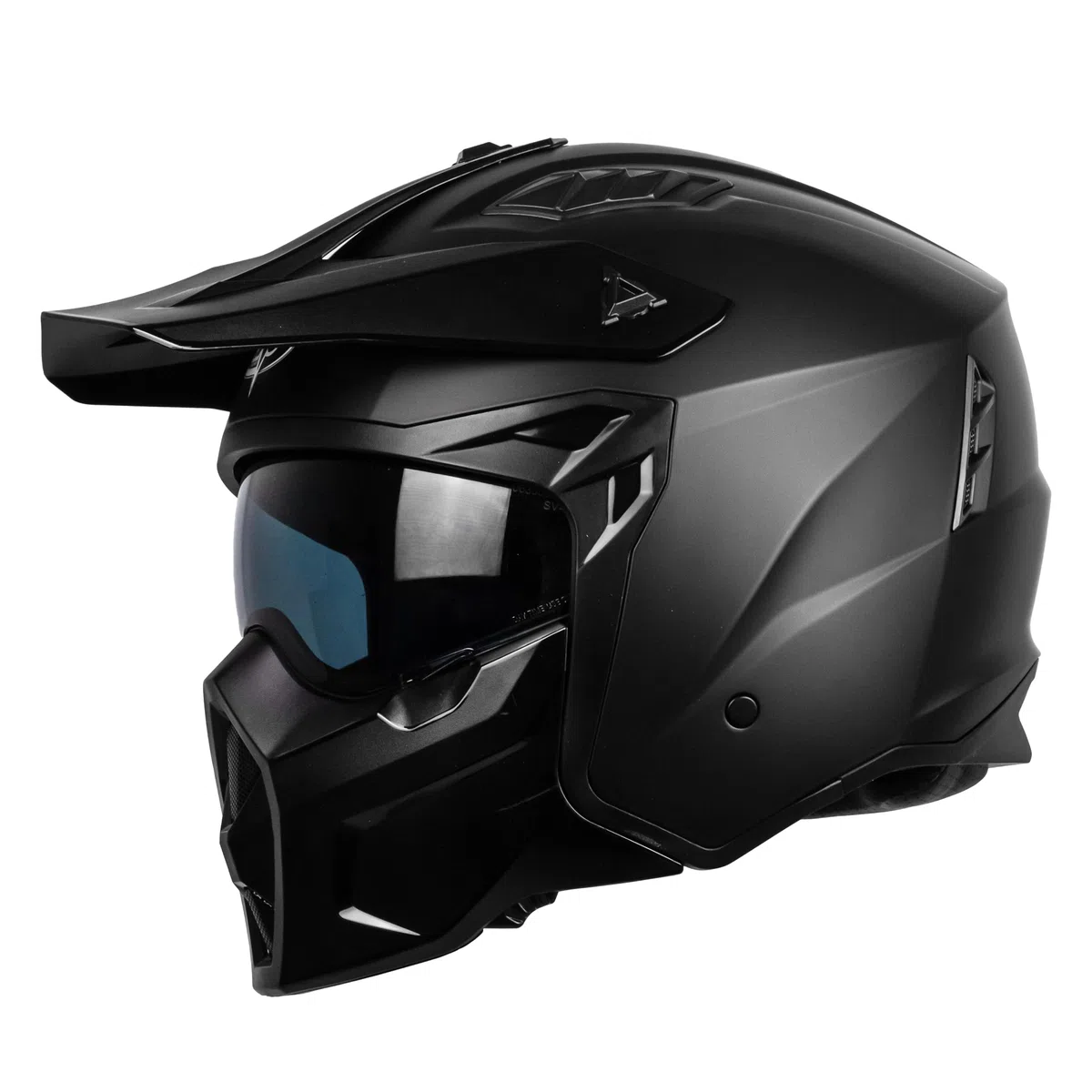 One by Camamoto | Casco Scooter e Moto, Track Jet, Nero Opaco, Integrale con Mentoniera Estraibile, Omologato ECE R22-06, Taglia XXL (61 cm)