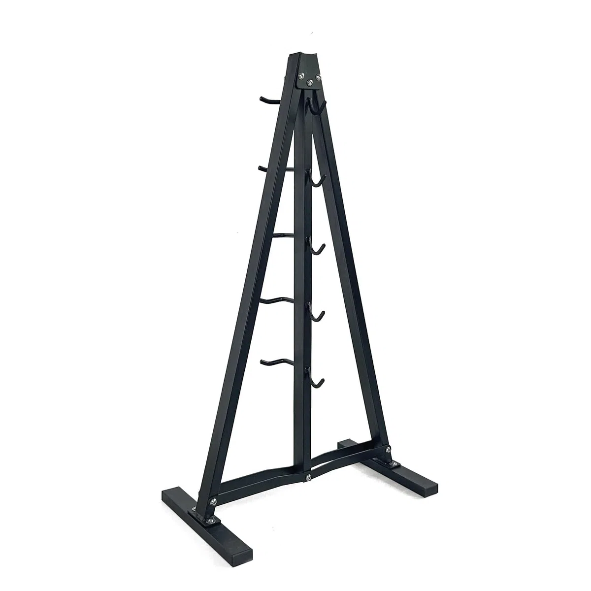 Lat Pulldown Attachments Storage Rack, Wall Mount Lat Pull Down Bar Organizer with Heavy Duty Hooks, Steel Gym Accessory Rack for Cable Attachment