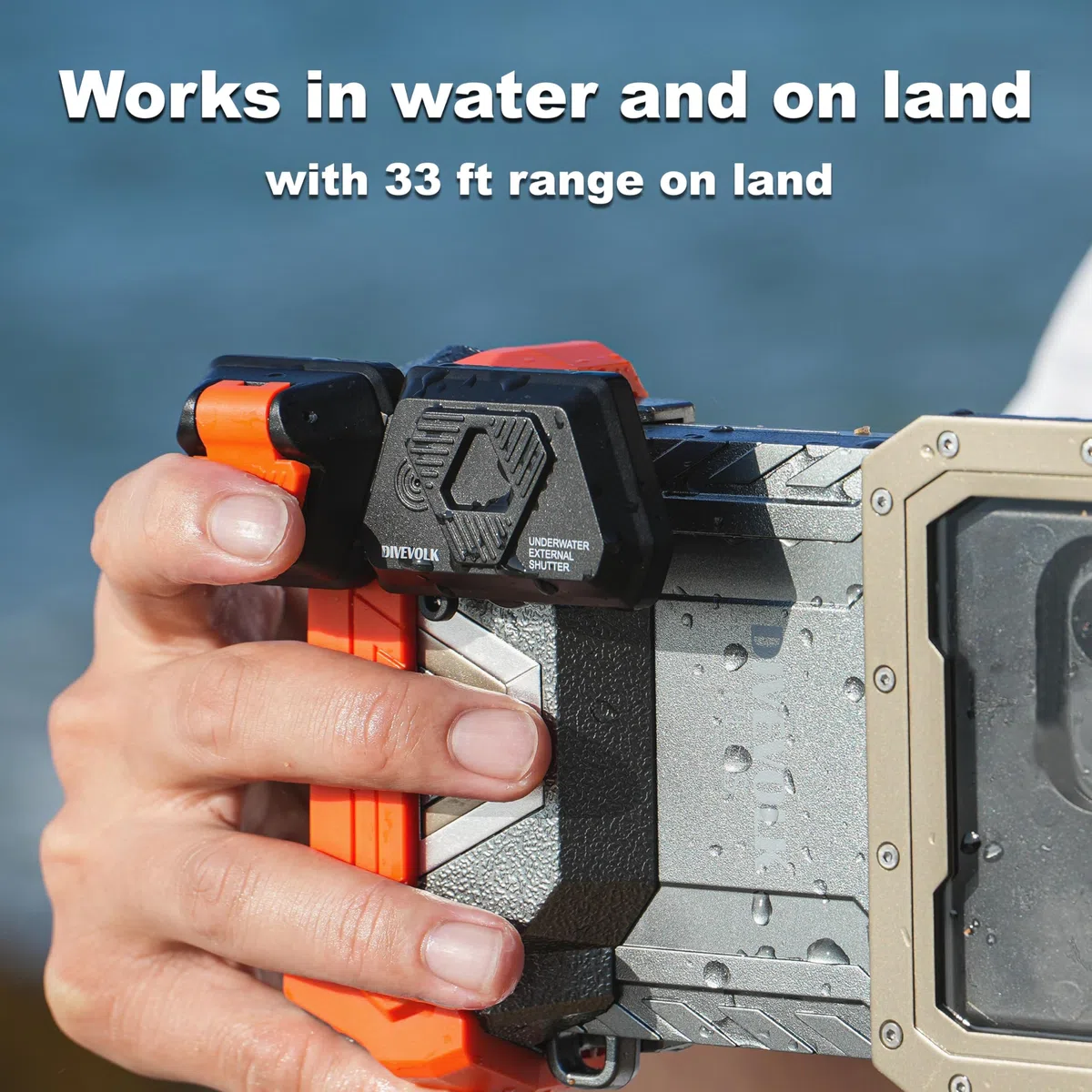 DIVEVOLK Otturatore esterno subacqueo per alloggiamento Seatouch 4 Max Plus