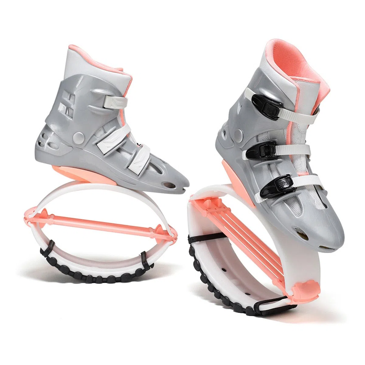 Stivali Rimbalzanti Scarpe da Salto Fitness di Rimbalzo con Molla 4T, Suola Antiscivolo, Scarpe da Rimbalzo A Canguro Antigravità per Allenamenti in Palestra A Casa A Basso Impatto