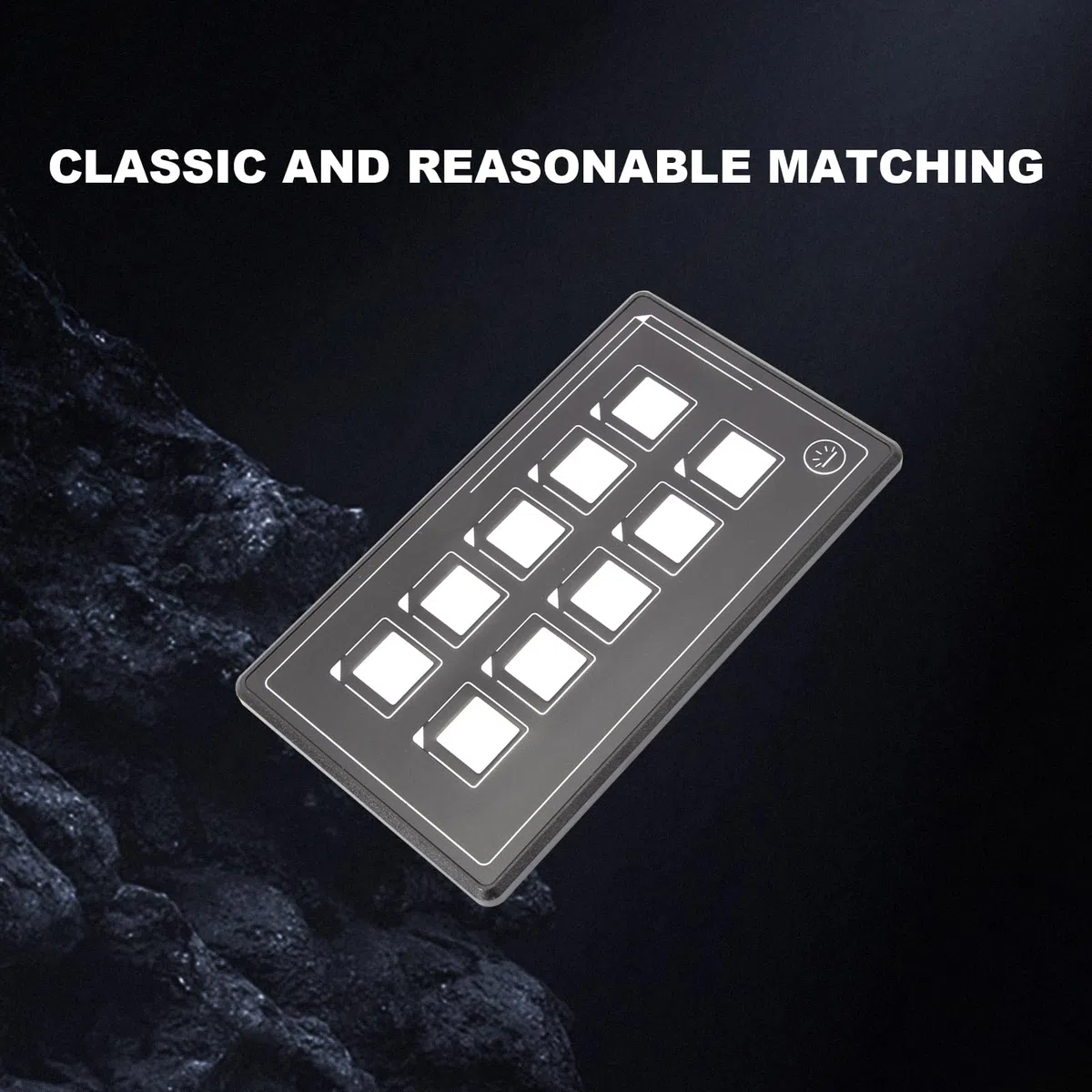 Toutch Pannello di controllo a membrana 10P con Bluetooth, cablaggio touch integrato PPTC pannello di interruttore per camper barche