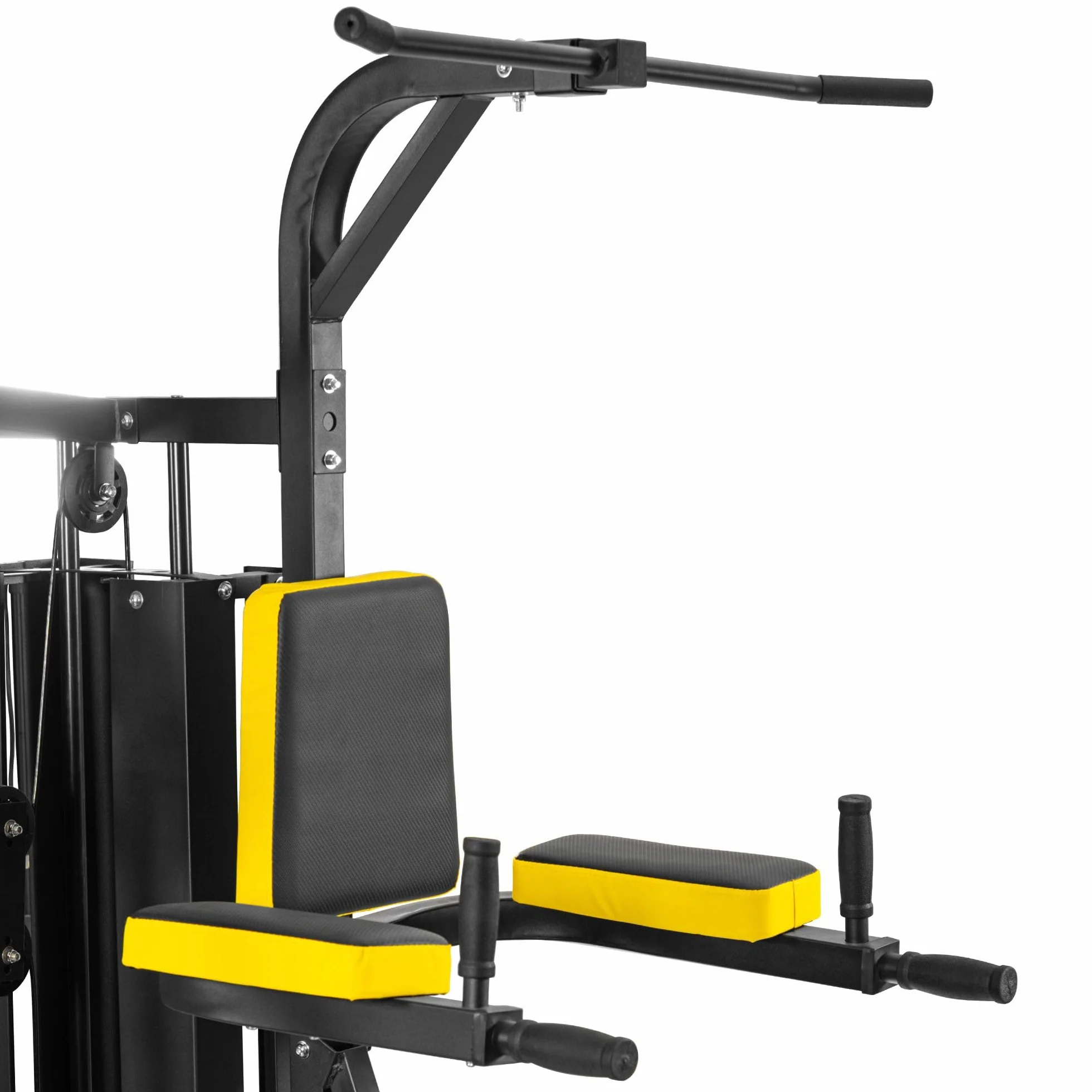 Dione HG5 - Stazione fitness, palestra multifunzionale con sacco da boxe, con 65 kg di pesi incusi, espandibile fino a 100 kg, homegym