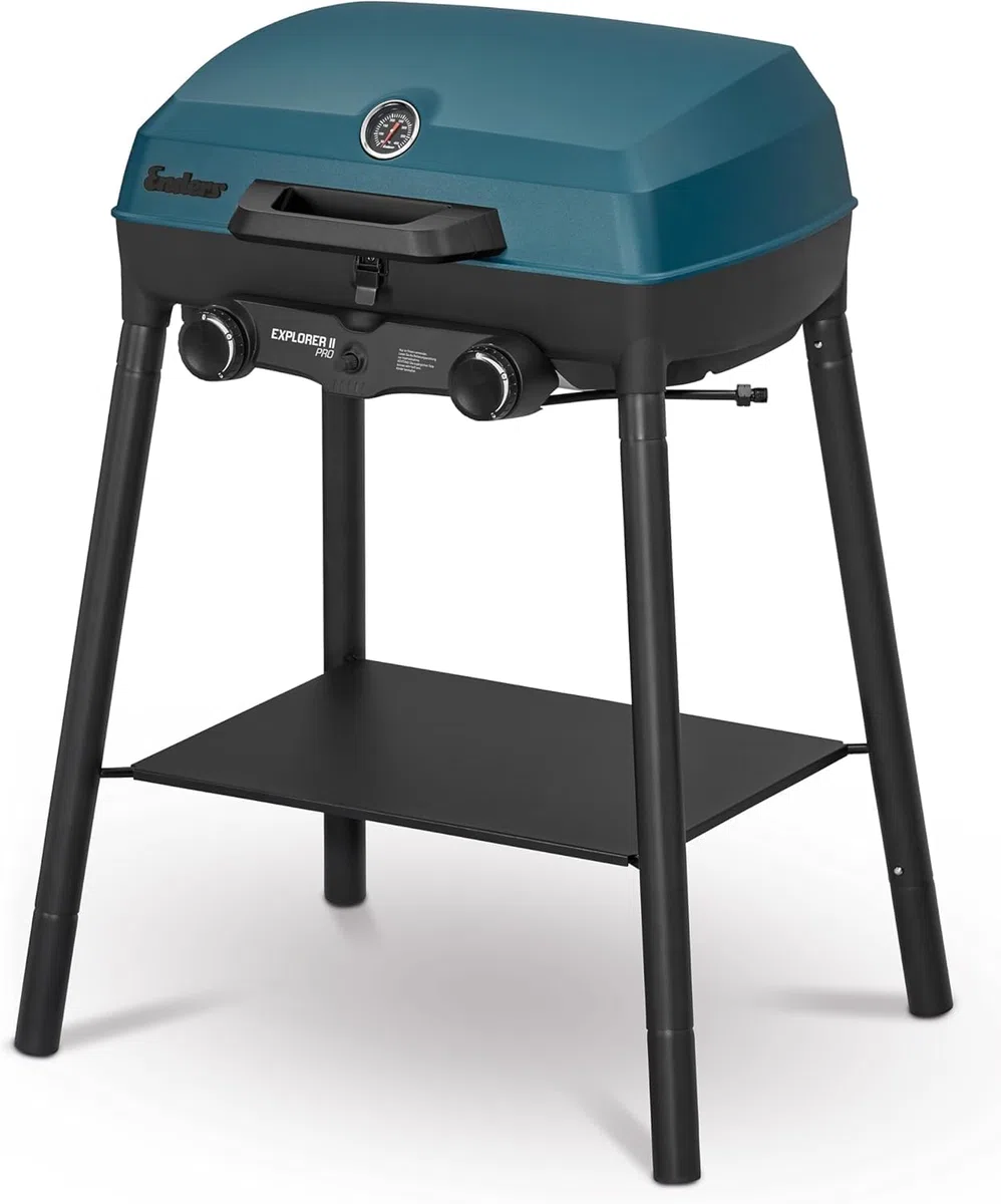 Enders Explorer II PRO Barbecue a Gas, Griglia a Gas da Campeggio, Portatile, da Esterno, Griglia Portatile a 2 Fuochi in Acciaio Inox, Multifunzionale e Facile da trasportare #210833