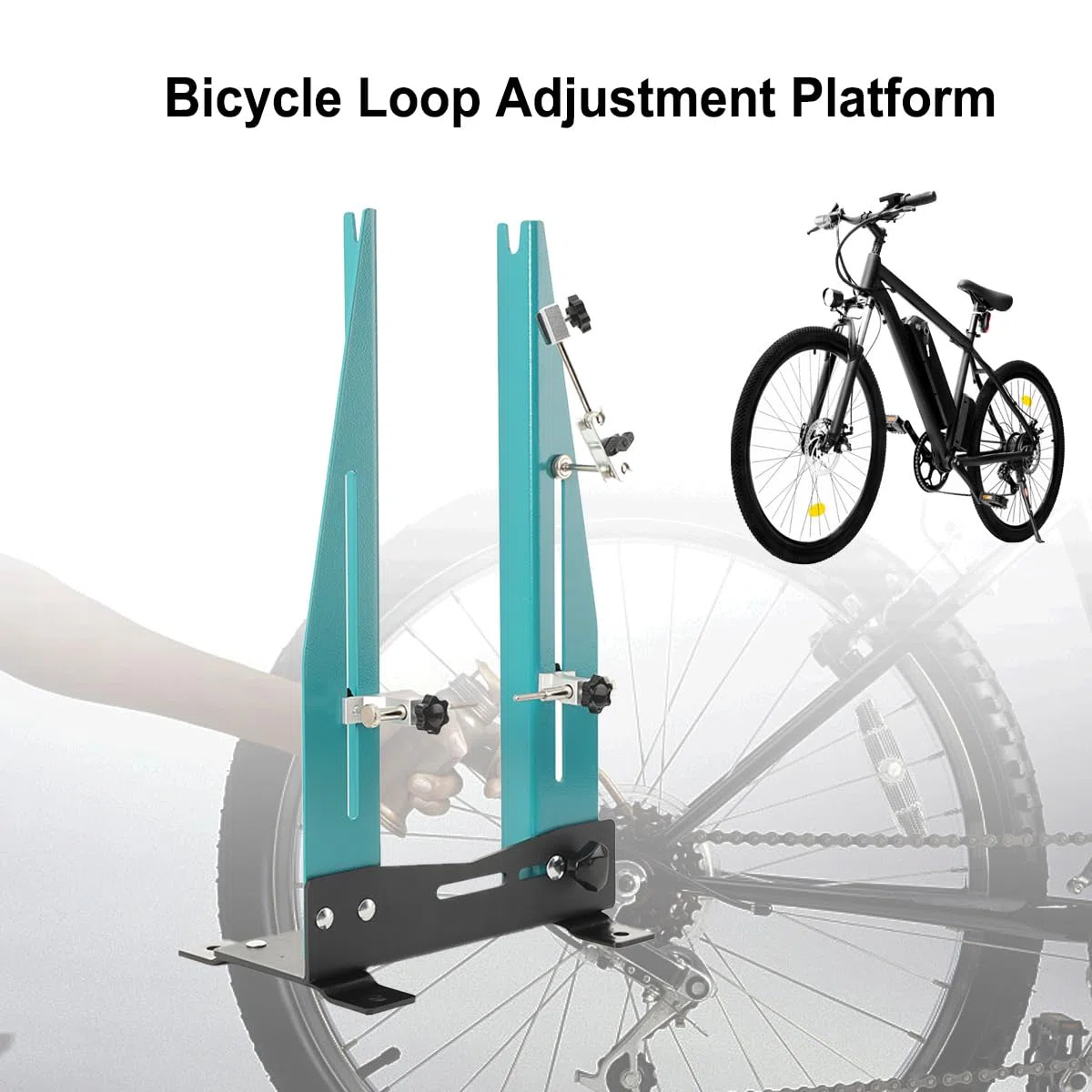 Supporto per Centrare le Ruote della Bicicletta da 95mm a 130mm, Stand da Camminata per Bici, Cavalletto per Centrare Bicicletta Ruote per Riparare