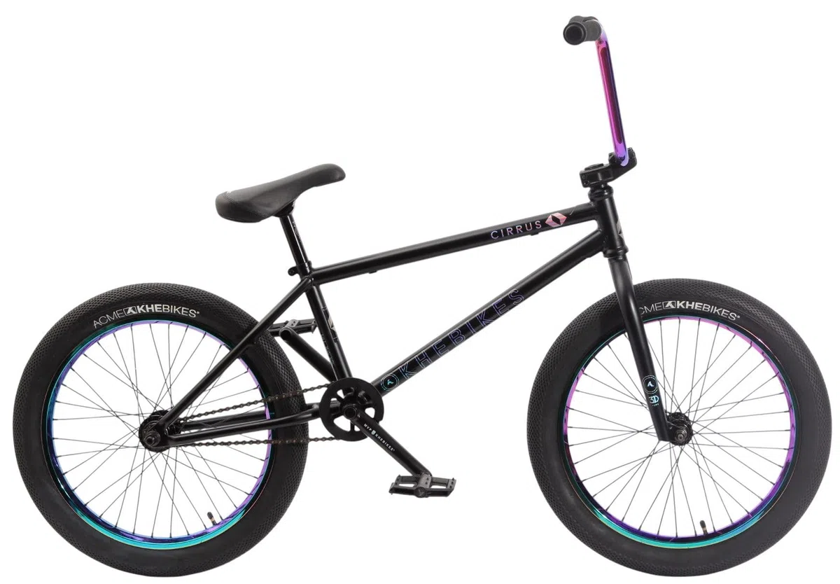 KHE Cirrus FC PRO 20 Pollici BMX - CrMo Telaio - 10,2 kg - Greyhound Freecoaster - Cerchi Oil Slick - Street/Park - Modello 2025 - Brakeless Ready - 20,8" TT - per piloti 145-190 cm