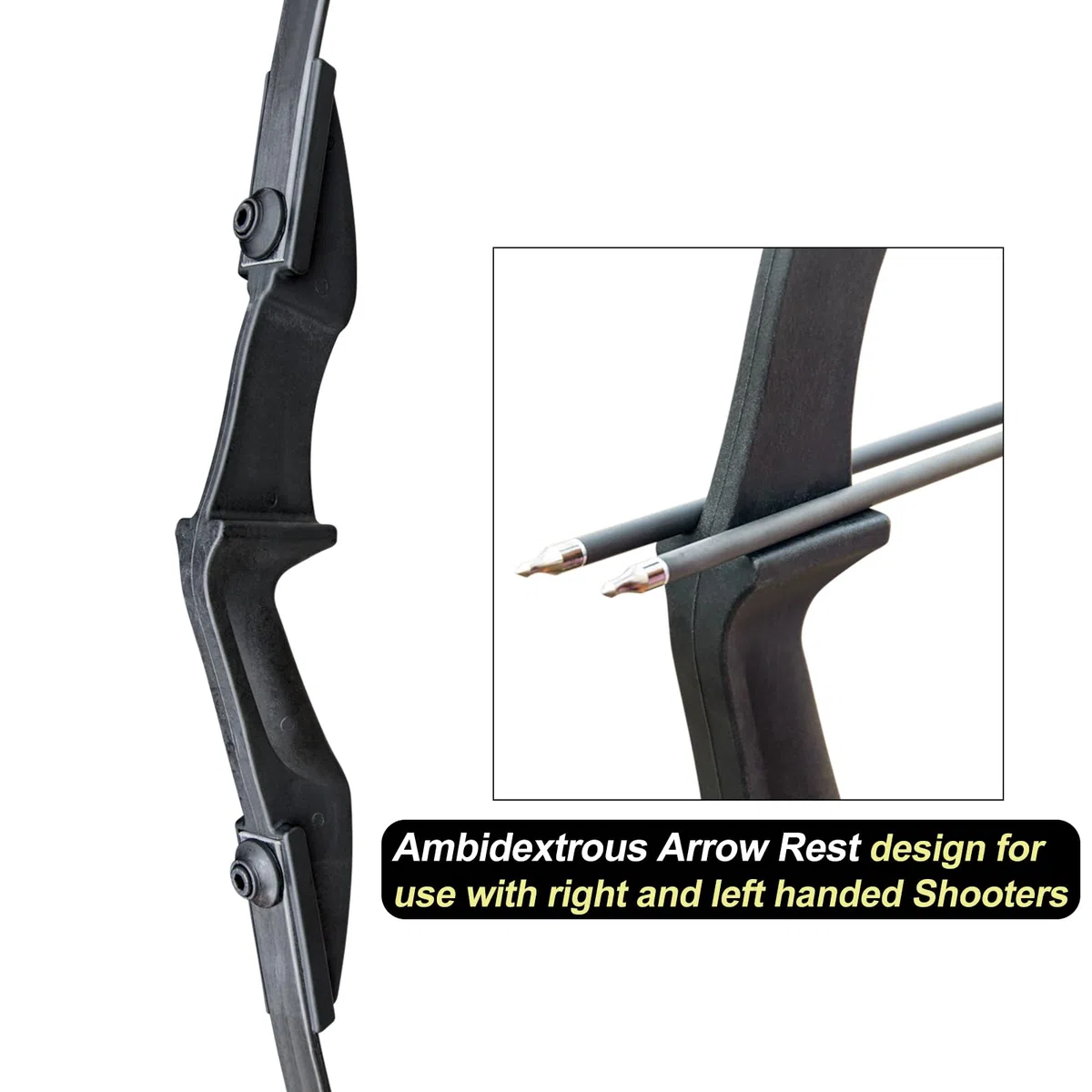 D&Q Tiro con L'Arco Arco ricurvo e Set di frecce per Adulti Principianti All'aperto A Caccia sparare Formazione Pratica 30 40Lbs Arco Diviso Kit con frecce