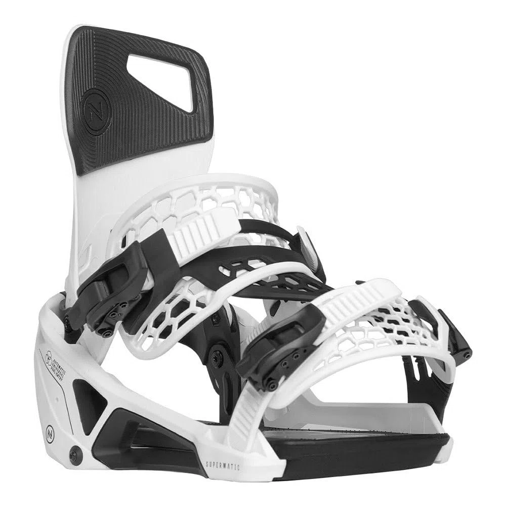 Nidecker Supermatic Snowboard - Attacco automatico universale a doppia entrata - Confortevole e affidabile come un classico attacco a due cinghie