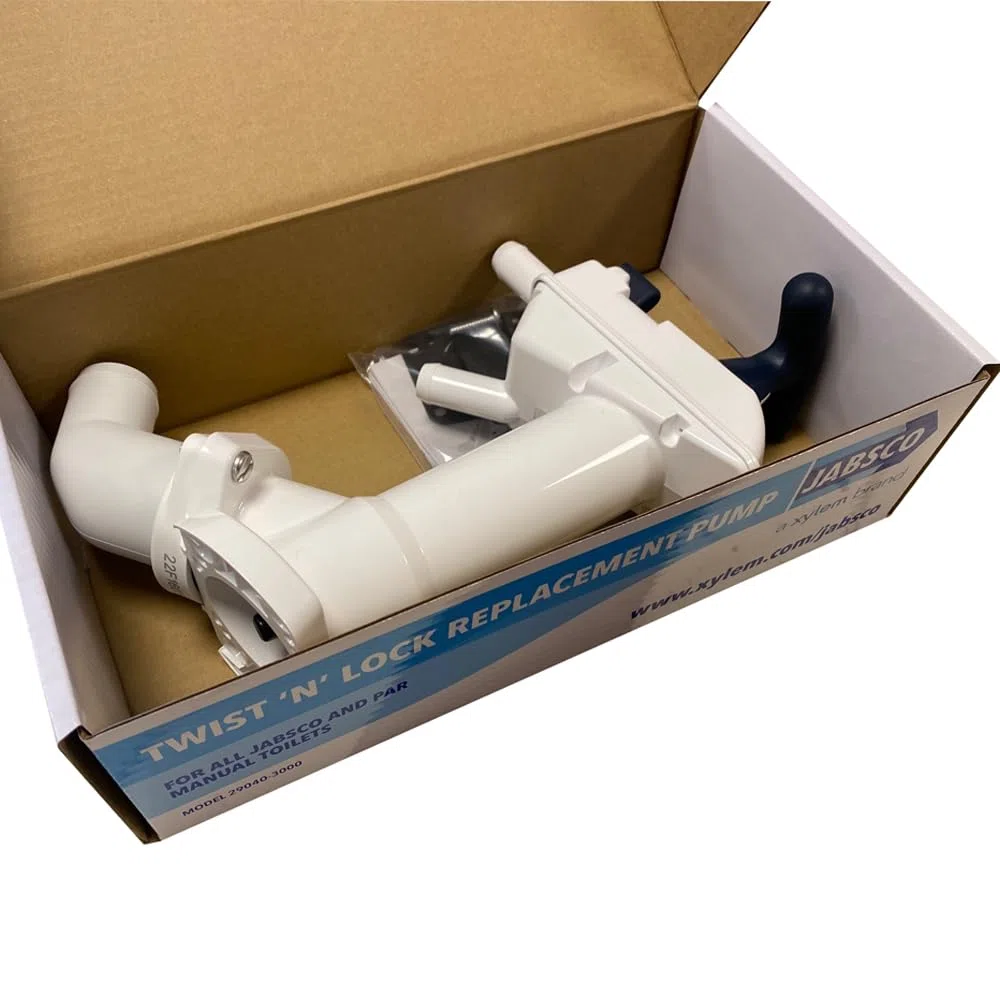Jabsco, 29040-3000, Pompa di Ricambio, per Toilette, con avvitamento Manuale, per 29090 e 29120, Colore Bianco