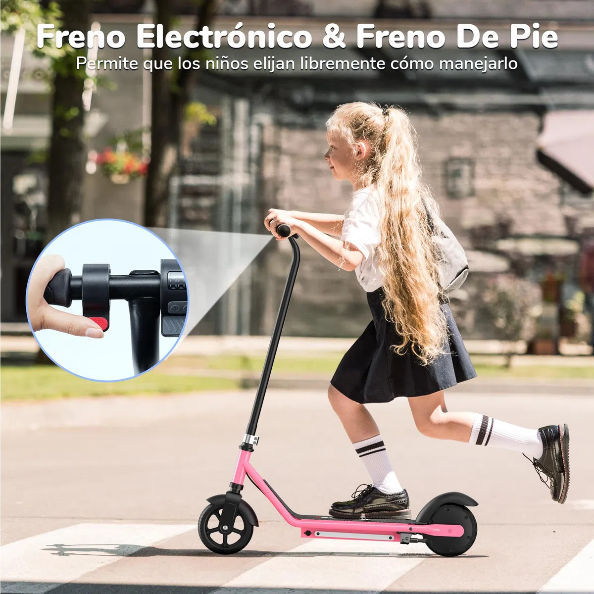 iScooter IK3MAX/IK3 Monopattino Elettrico Bambini 6,5" Pieghevole,Per 8-15 Anni,Velocità 8/13/19 km/h,Autonomia 13km,Schermo LED,Bluetooth,Clacson,Manubrio Regolabile