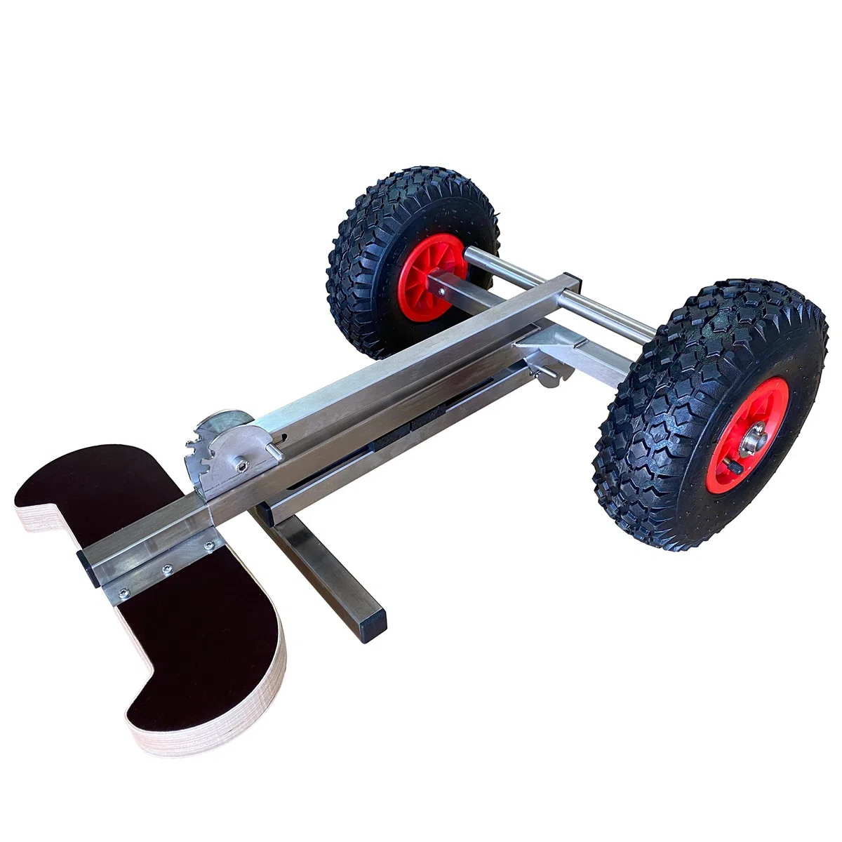 Carrello porta motore fuoribordo pieghevole, in acciaio inox, compatto, carico pesante 80 kg