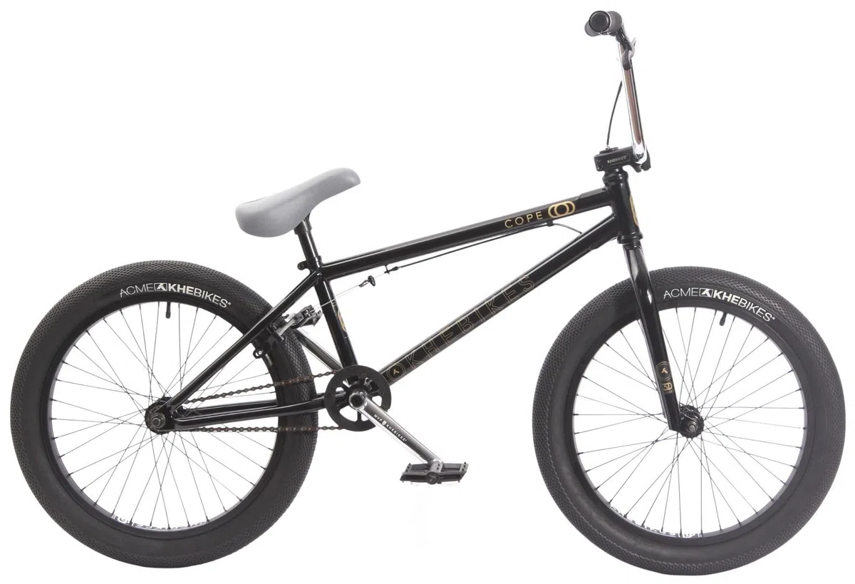 KHE COPE BMX 20 pollici – Freestyle Bike 11,1 kg – Affix Rotor – Telaio HiTen – Manovella 3 pezzi – Pneumatici da 2,4" – Grindguard – Park Street Pumptrack – Modello 2025 – Gloss Black