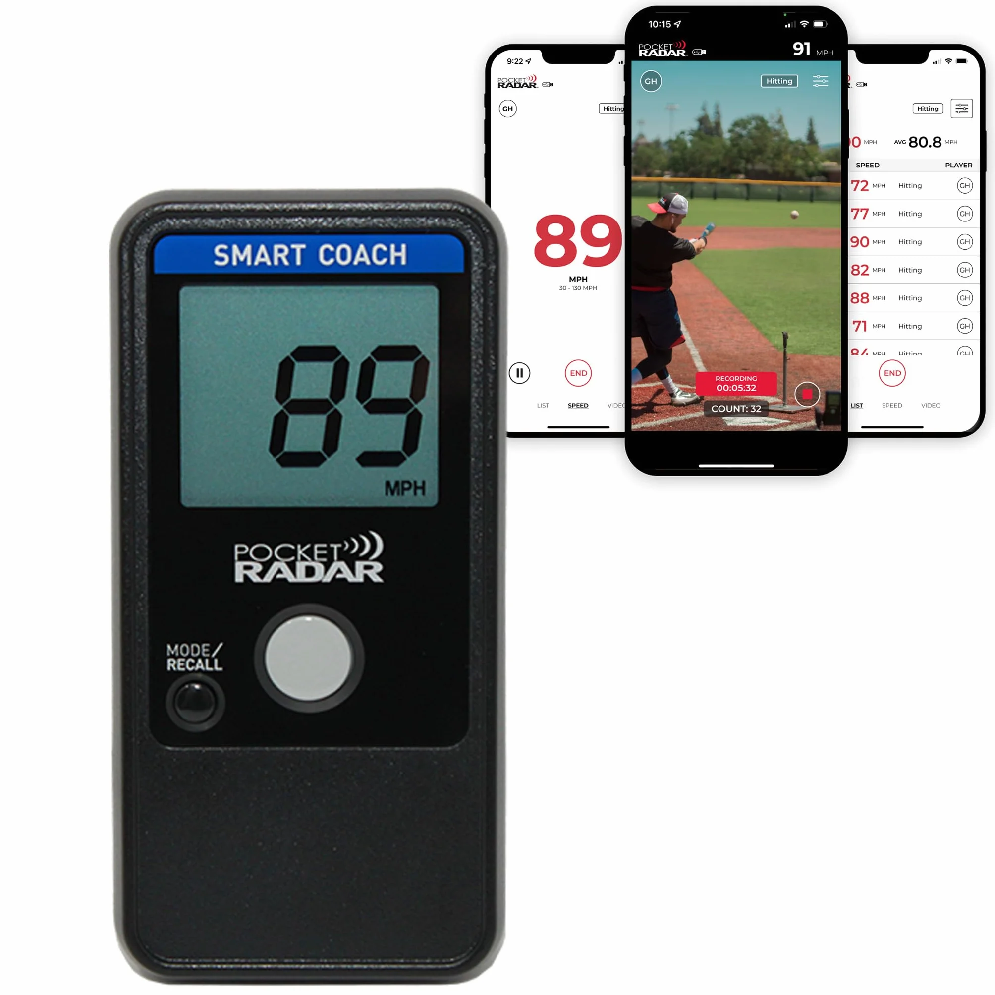 Pocket Radar Smart Coach/compatibile con Pocket Radar App
