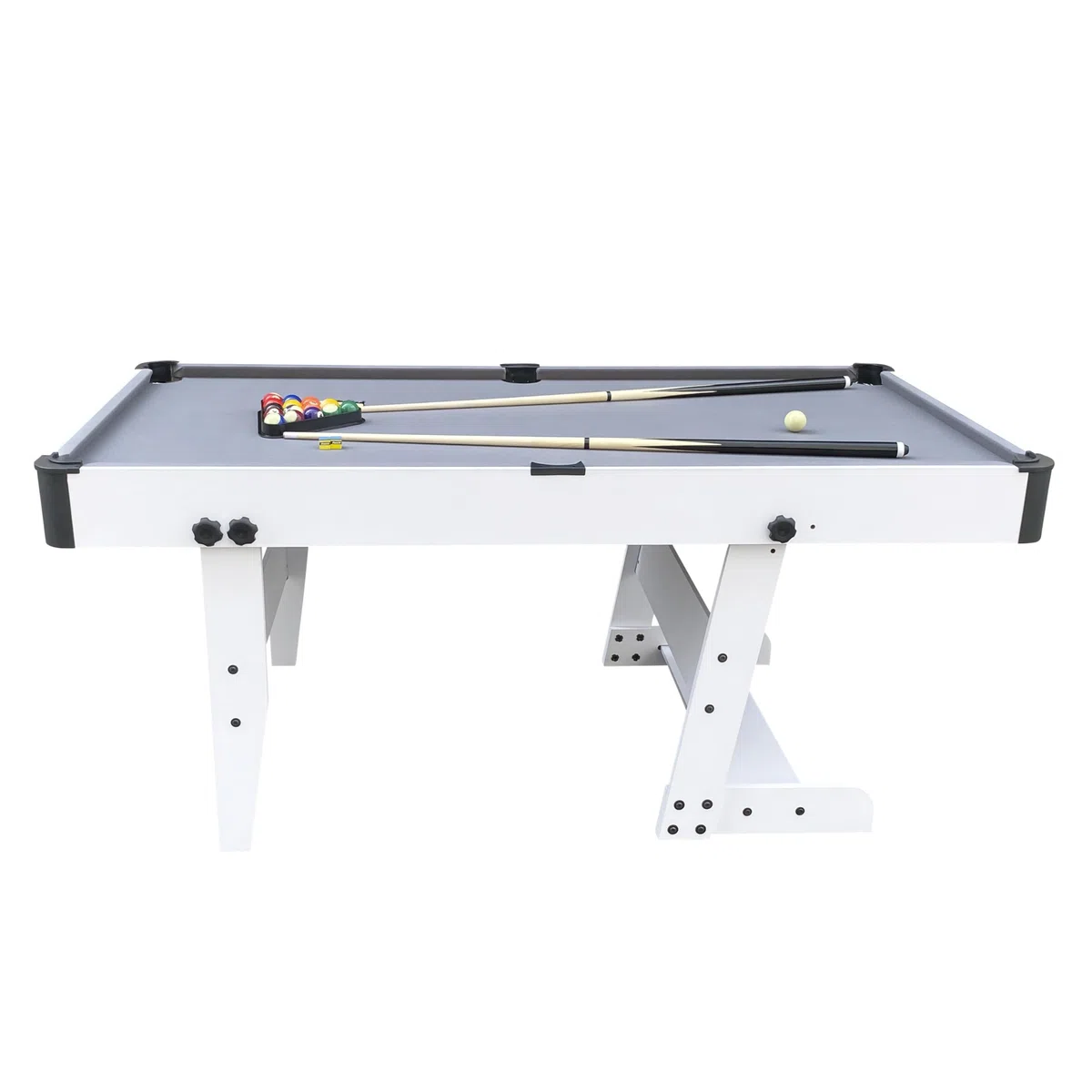 Cougar Hustle XL Tavolo da biliardo 6ft pieghevole | Tavolo da biliardo pieghevole incl accessori | Dimensioni: 182,9x91,4x78,7 cm