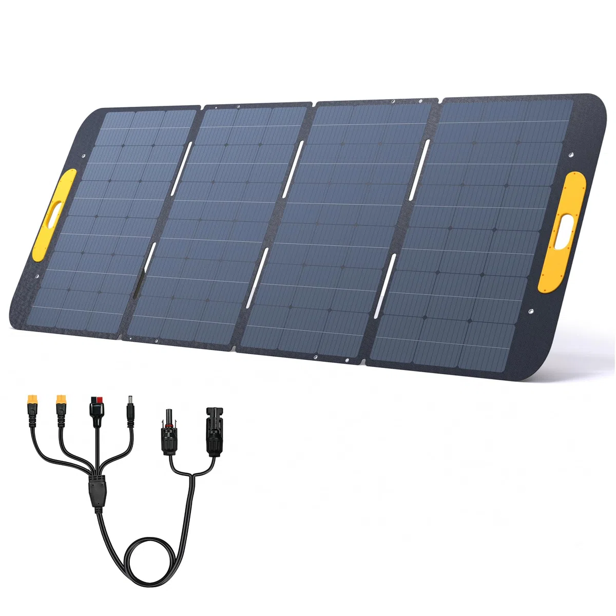 VTOMAN VS400 Pannello Solare Portatile 400W 43V, 25% Efficienza Pannello Solare Pieghevole/IP67 Impermeabile con Adattatori Anderson XT60 XT90 DC5521, Piedini Regolabili(Adatto per FlashSpeed 1500)