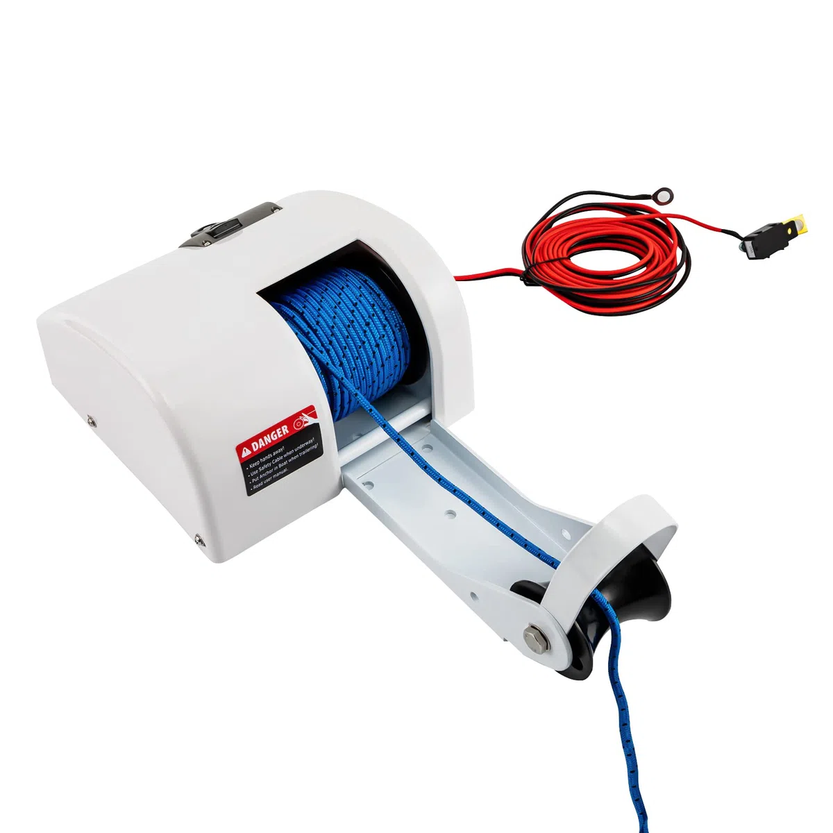 Verricello elettrico, 45lbs, 12 V, verricello elettrico con telecomando, per barche con controllo wireless