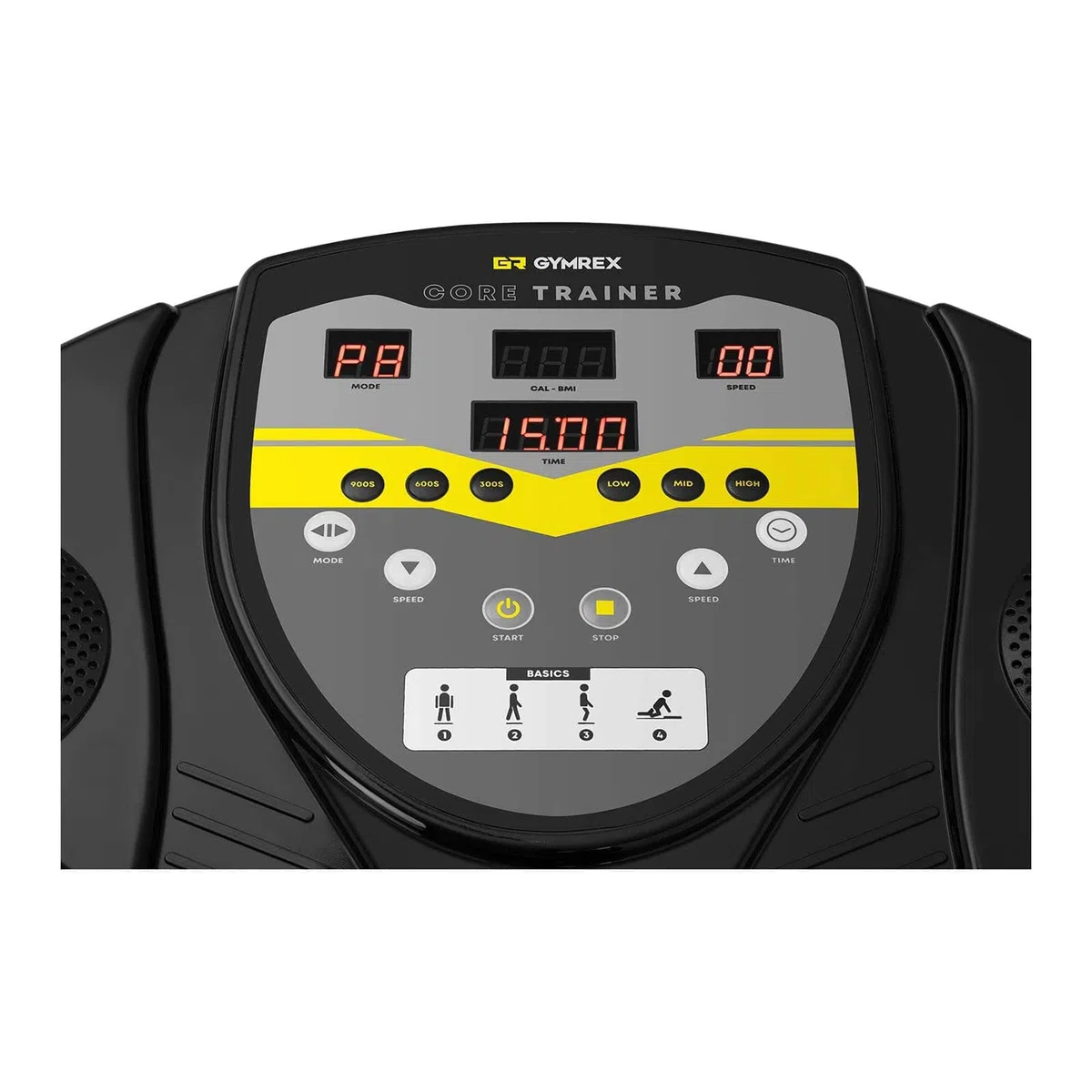 Gymrex Pedana Vibrante Basculante Professionale Oscillante Fitness GR-MG39 (120 kg, Twister, 53 x 37 cm)