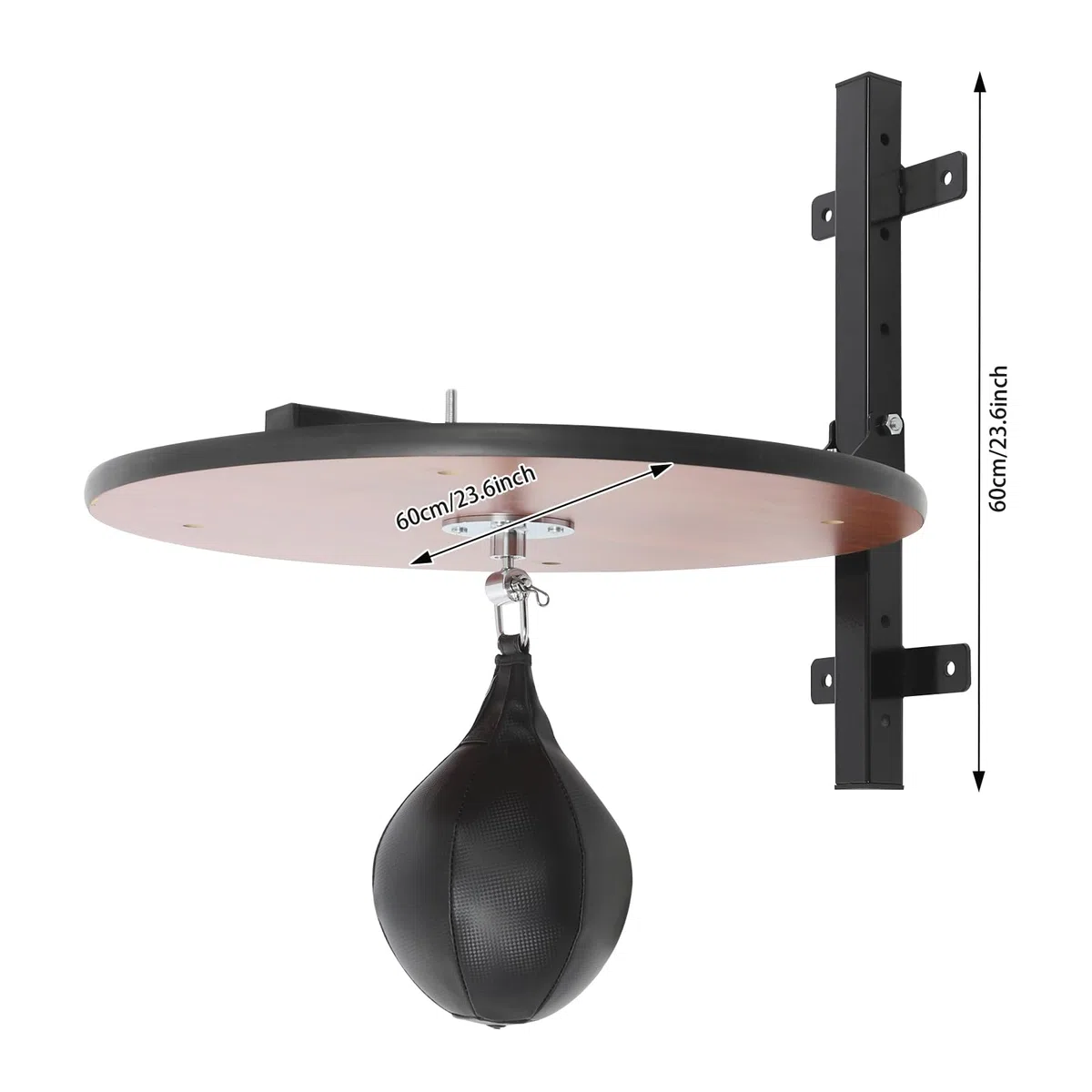 Speed Bag Platform Heavy Duty Speed Bags for Boxe Regolabile Speed Bag Piattaforma Kit con Punching Ball per Boxe, Esercizi di percussione, Supporto regolabile in altezza, Speedbag