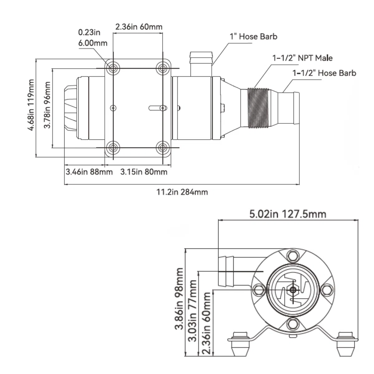 SEAFLO Sistema di pompa maceratore 12V per motore migliorato RV Marine 01 Series