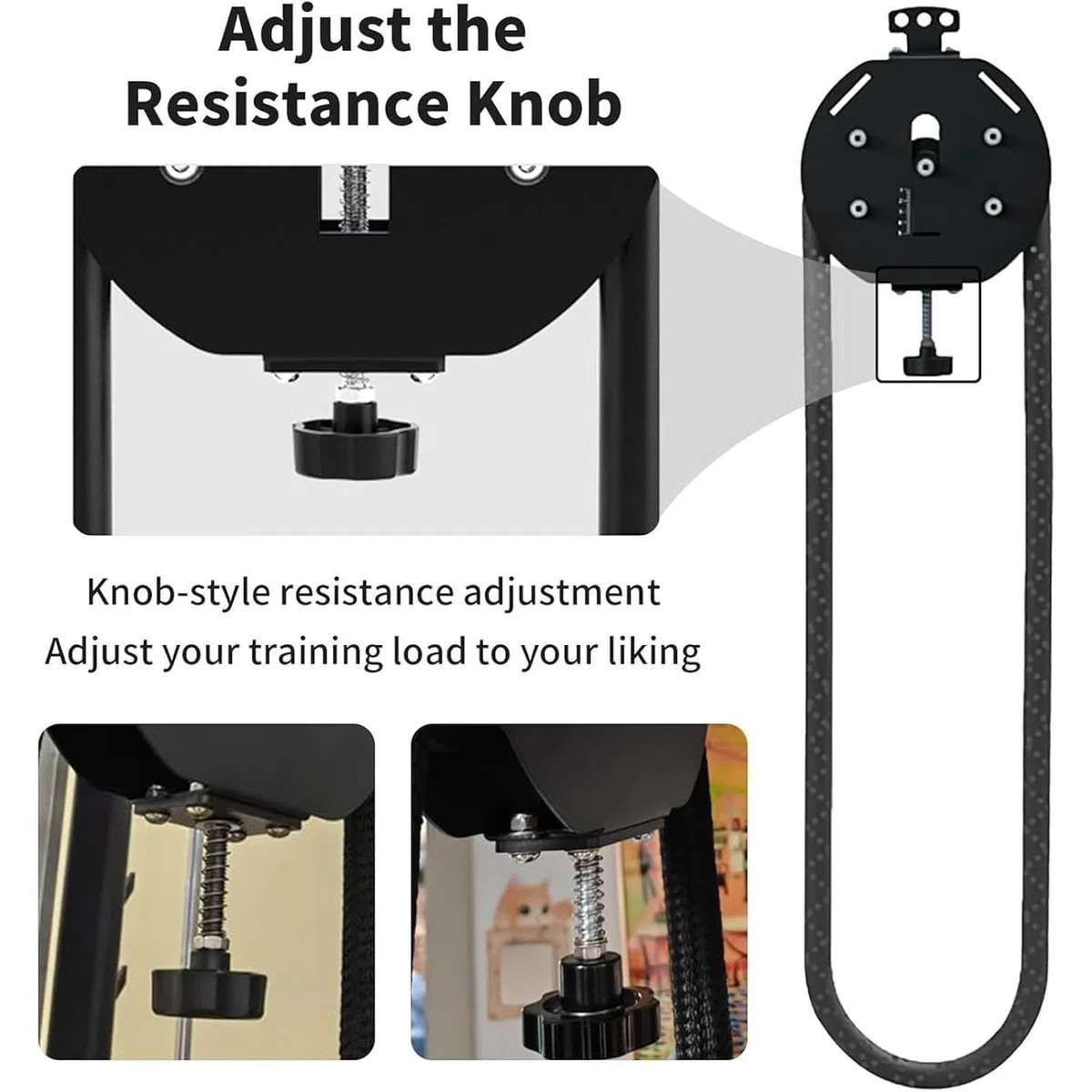 Endless Rope Trainer,Pulley Cable Machine,Endless Rope Trainer,Adjustable Resistance, Small Footprint and Easy To Install for Muscle Endurance, Upper Extremity Physical Training
