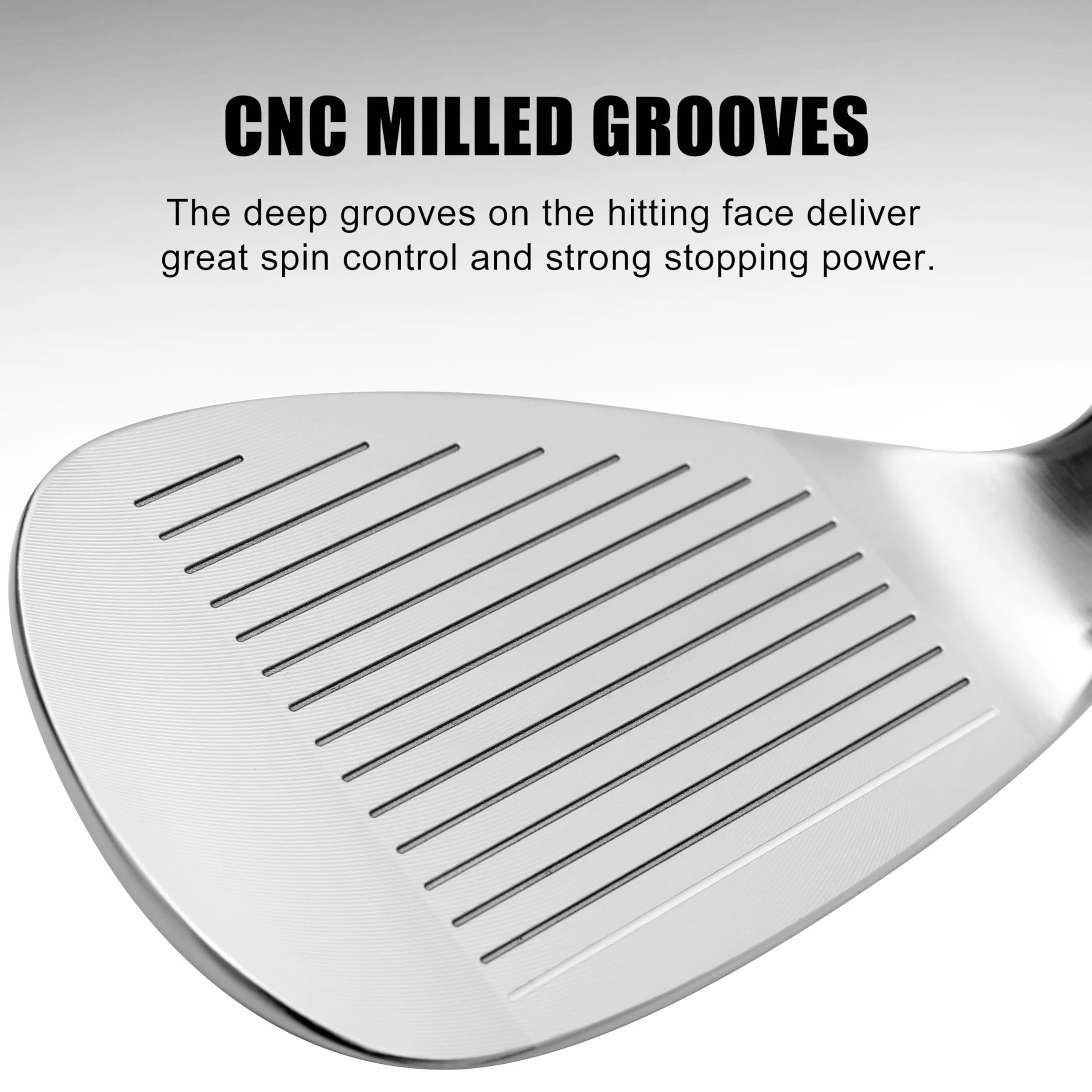PGM Set di cunei da golf per uomo e donna, 50/52/54/56/58/60/62/64 gradi, cuneo di sabbia, lode a mano destra, superficie fresata per più spin, facile da sfuggire dal bunker