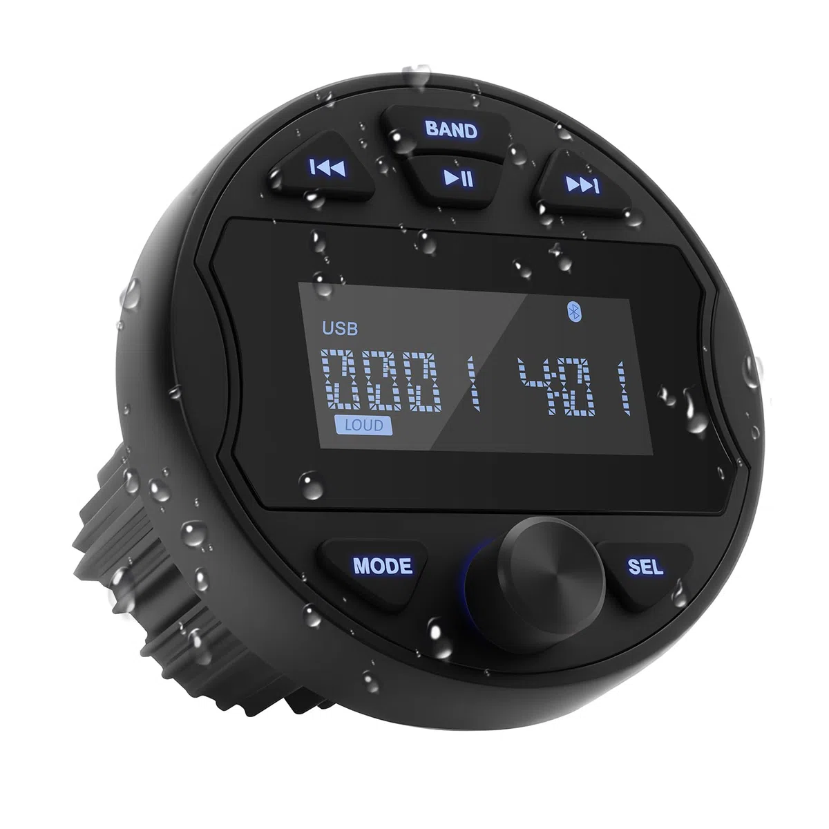 MP3 Ricevitore Stereo marino con funzione Radio digitale AM/FM, USB BT & IPX6 impermeabile per natante e uso professionale