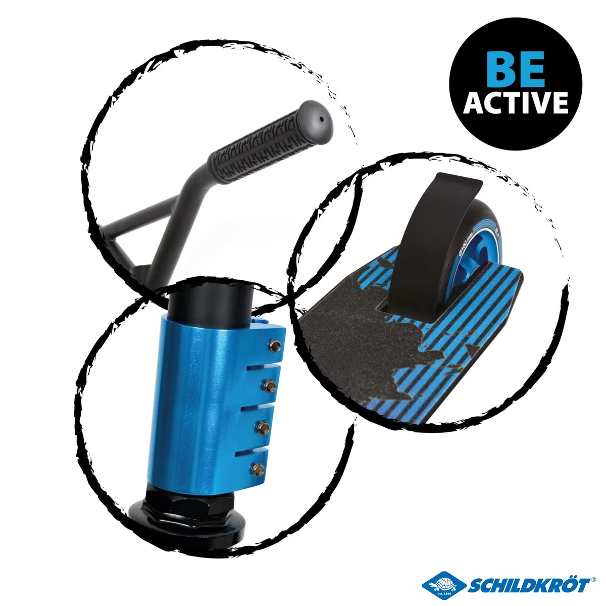 Schildkröt Untwist Stunt Scooter, Ottimo Monopattino con Compressione HIC e Cerchio in Alluminio, Ruote in PU da 100 mm, per Acrobazie e Manovre Ambiziose