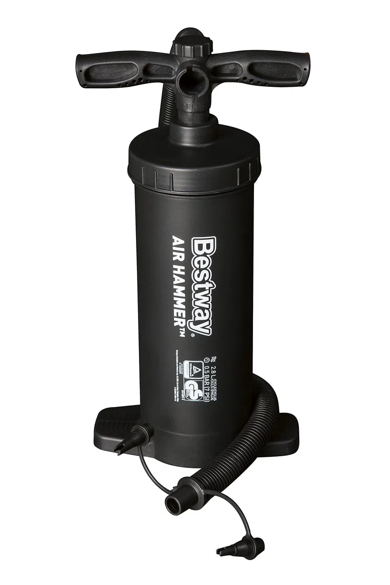 Hydro-Force Cove Champion, set kayak gonfiabile per 1 persona con pompa a mano, pagaie, borsa per il trasporto, blu