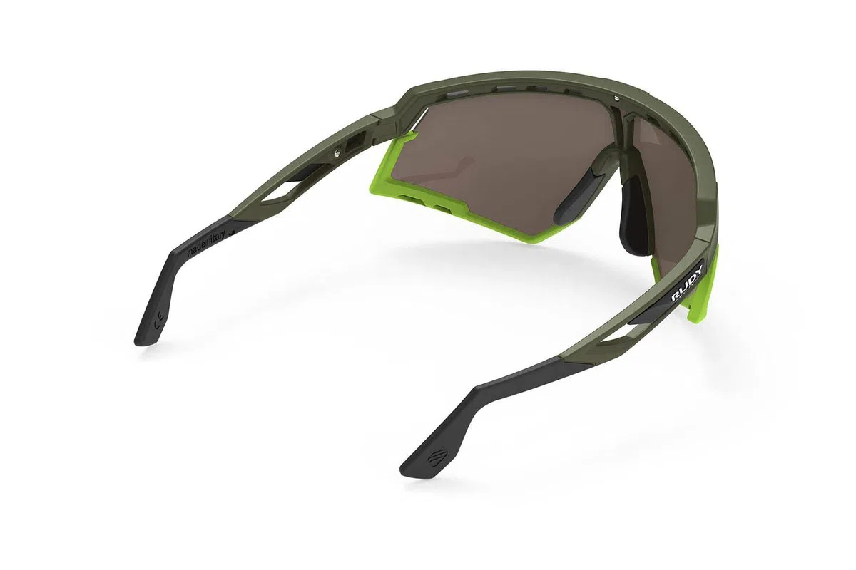 Rudy Project Defender Multilaser Yellow Olive Matte Occhiali, Taglia Unica Unisex Adulti, Giallo, Taglia unica