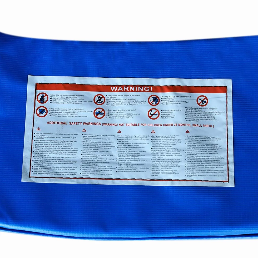 UISEBRT Copertura per trampolino, Ø 244 cm, 305 cm, 366 cm, copertura piuma, resistente ai raggi UV, antistrappo, accessorio per trampolino, colore blu