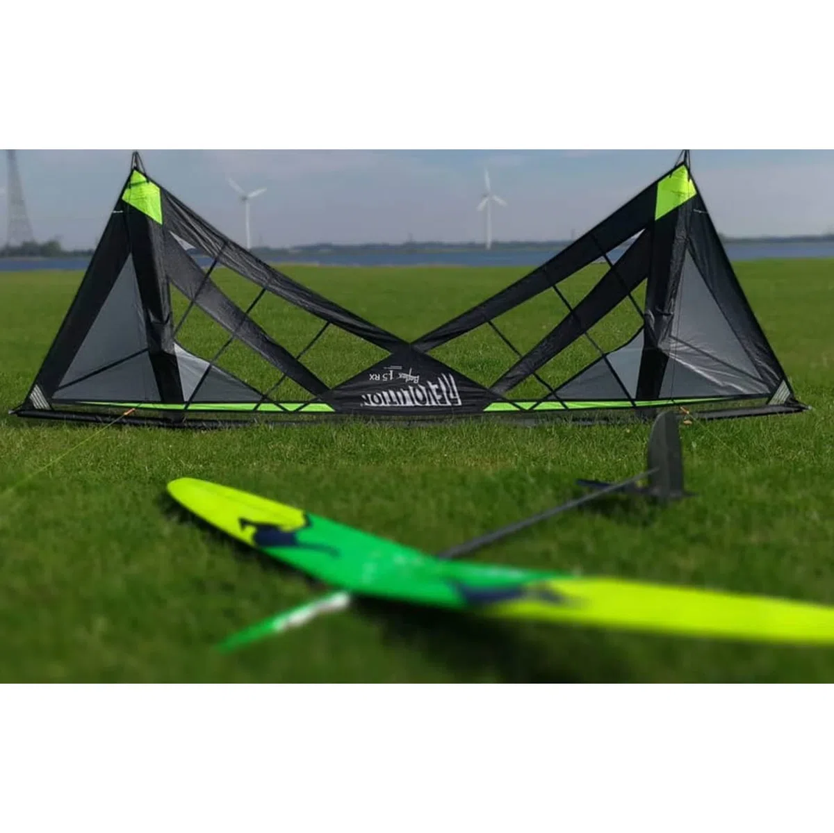 Cervo volante 4 righe Reflex 1.5 RX Spiderweb, SPI Lime #1-1