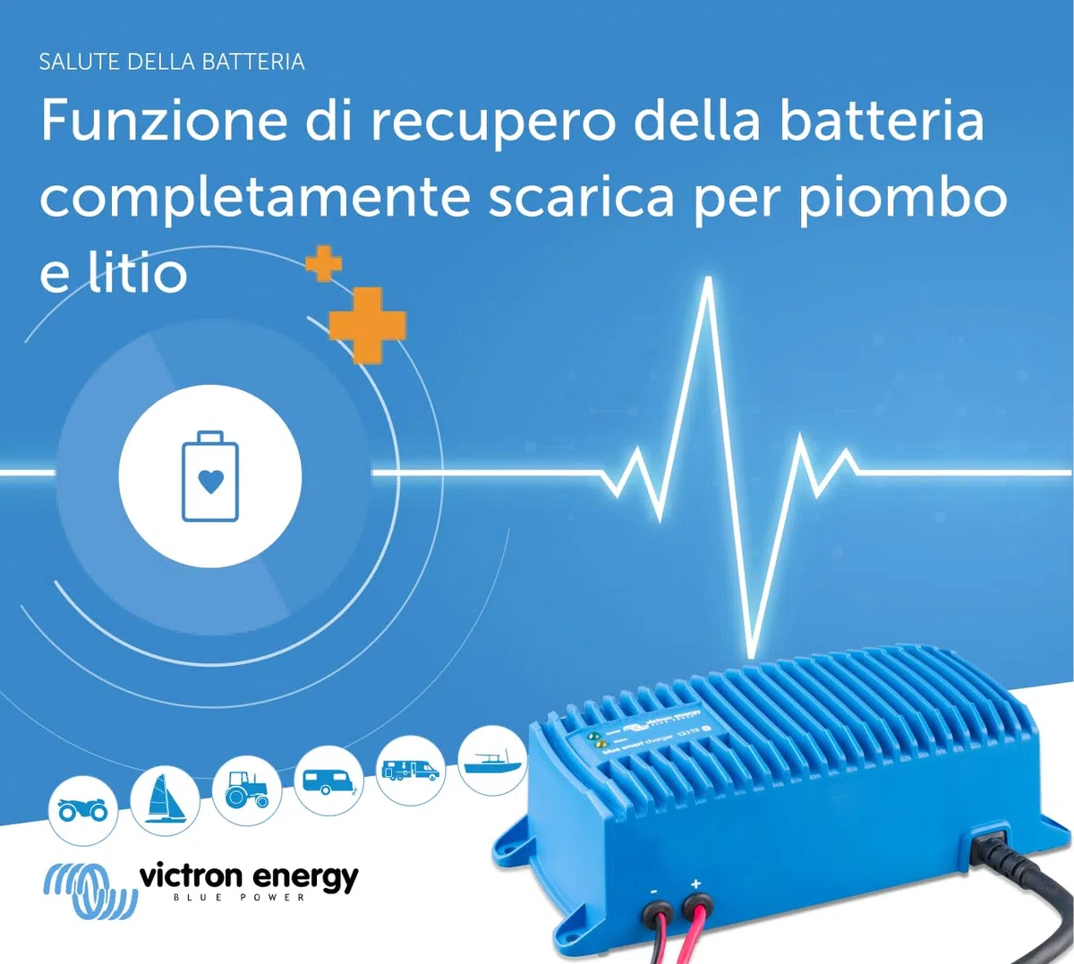 Victron Energy Blue Smart IP67 12-Volt 13 amp 230V, Caricatore Batteria, Bluetooth (CEE 7/7)