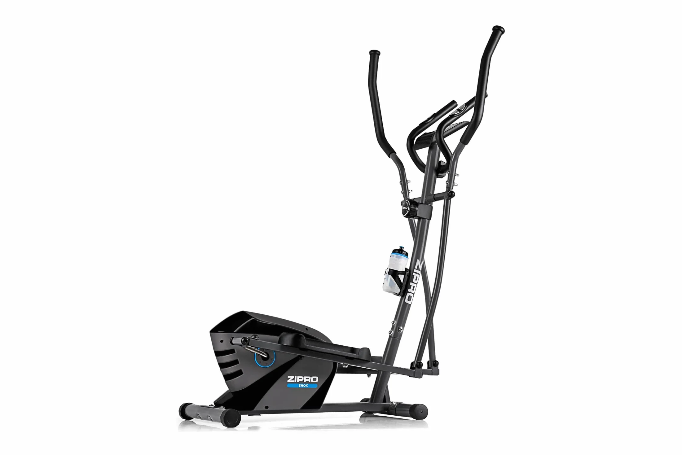 Zipro Crosstrainer Shox, Ellittico fino a 120 kg, Attrezzo cardio per la casa, Macchina da allenamento cardio, Ellittica, Cyclette, 8 livelli di resistenza