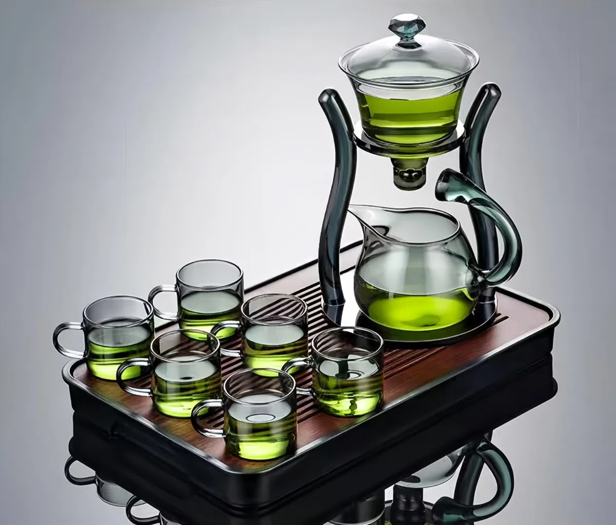 Teiera in vetro, sicura per piano cottura, con infusore, resistente al calore, elegante teiera per preparare tisane, tè ai fiori e bustine di tè