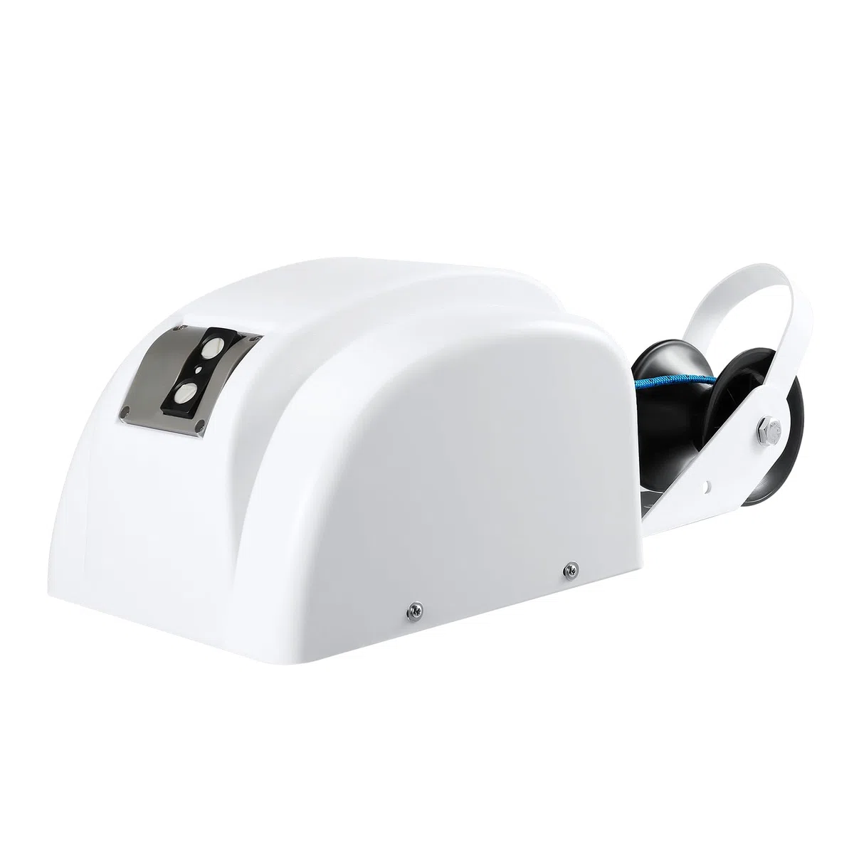 Verricello elettrico 45lbs 12V Argano portatile con telecomando, interruttore automatico di reset adatto per l'ancoraggio di motoscafi e barche da pesca
