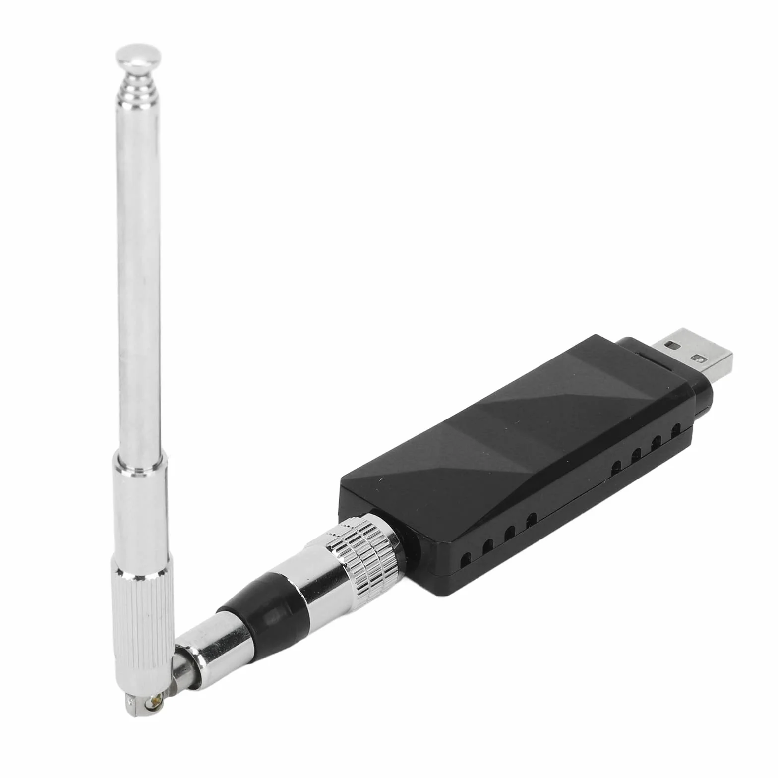 Ricevitore AIS per Barca Marina, Ricevitore AIS a Doppio Canale Uscita USB con Antenna Portatile Pieghevole in Acciaio Inossidabile